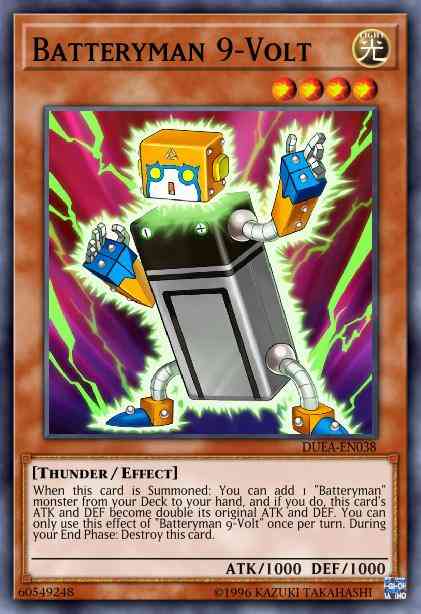 Yu-Gi-Oh! Batteryman 9-Volt - DUEA-EN038 - Common - 1st Edition