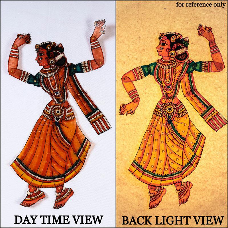 ITOKRI CRAFTS INITIATIVE Bee - Tholu Bommalata Leather Puppet Wall Hanging - view 3