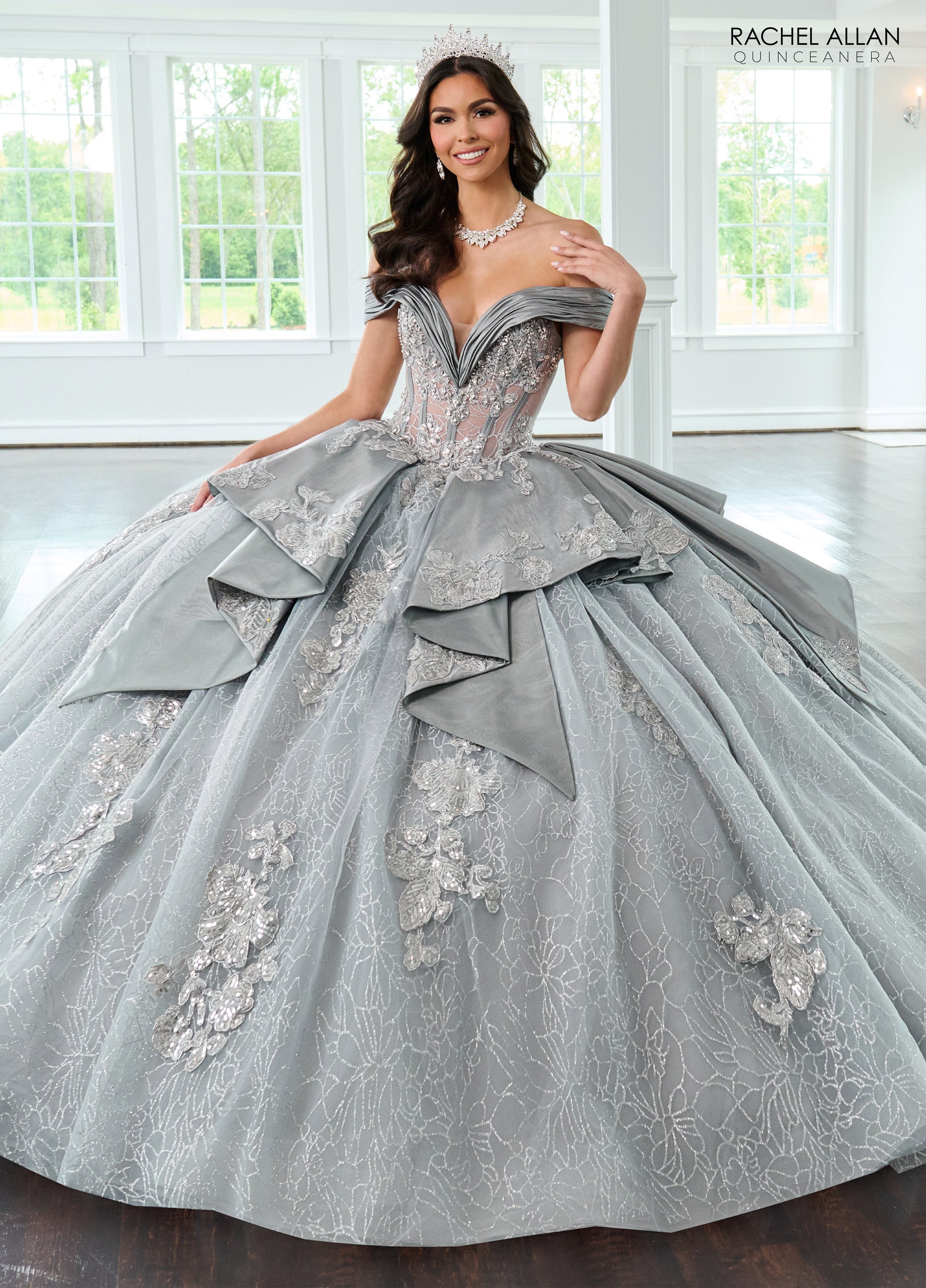 Mary's Bridal Off Shoulder Quinceanera Dress by Rachel Allan RQ2222 - view 5
