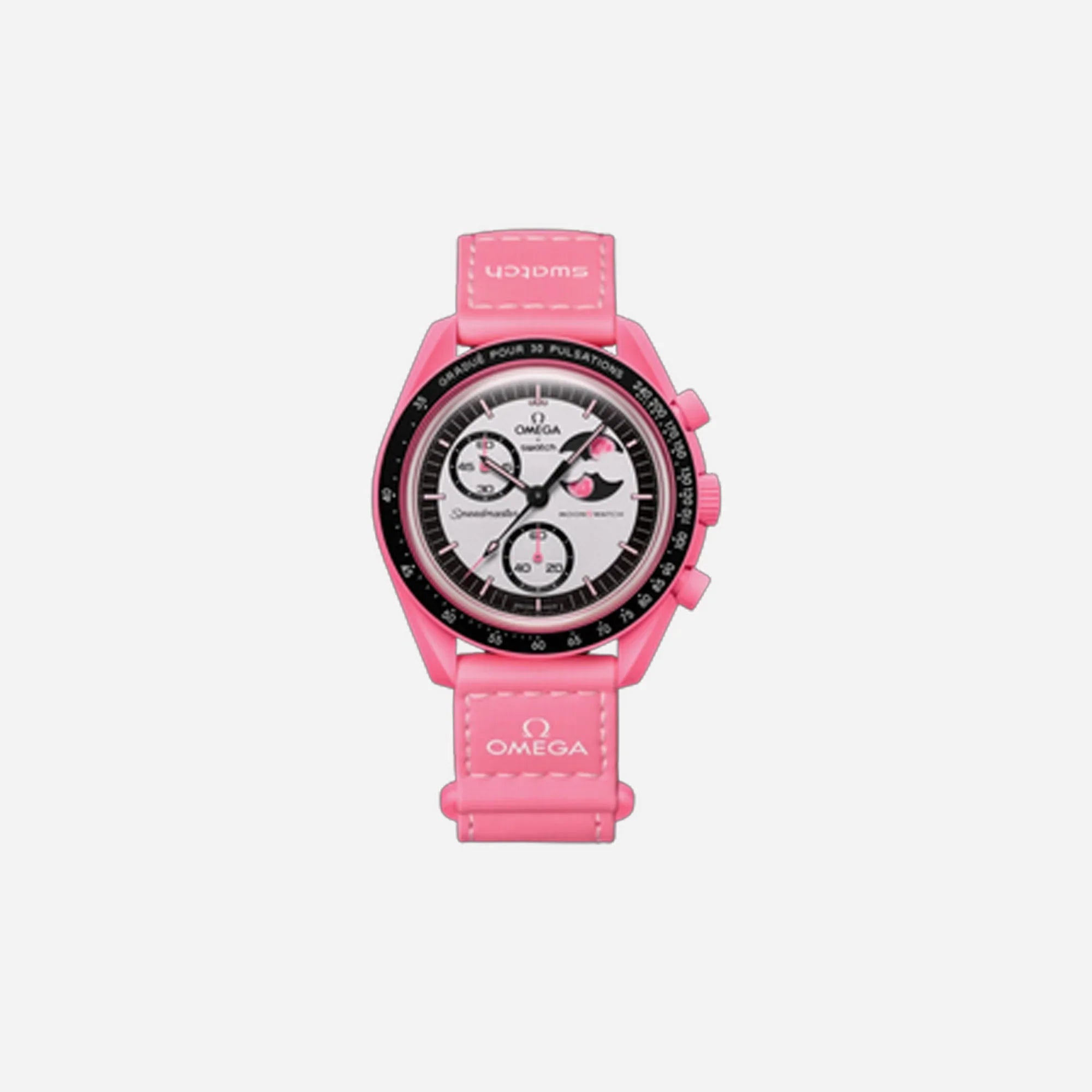 Sneaker Cafe Mumbai OMEGA x SWATCH MISSION TO THE PINK MOONPHASE
