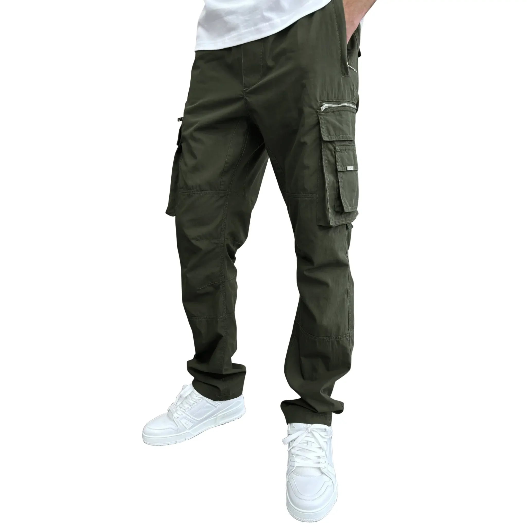 SIARR Military Dark Green Cargo Pants - view 2