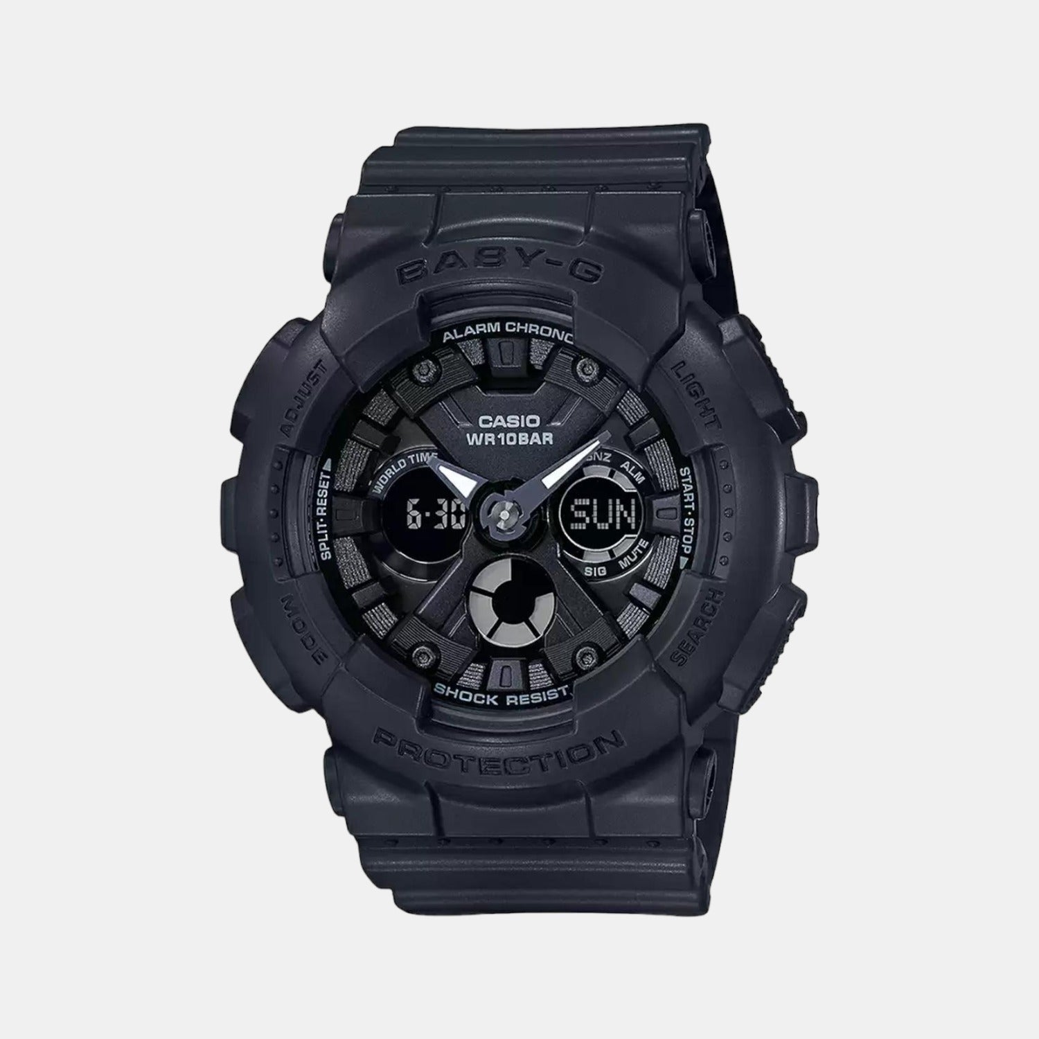 Casio Baby-G Women Quartz Black Dial Analog-Digital Resin Watch BX166