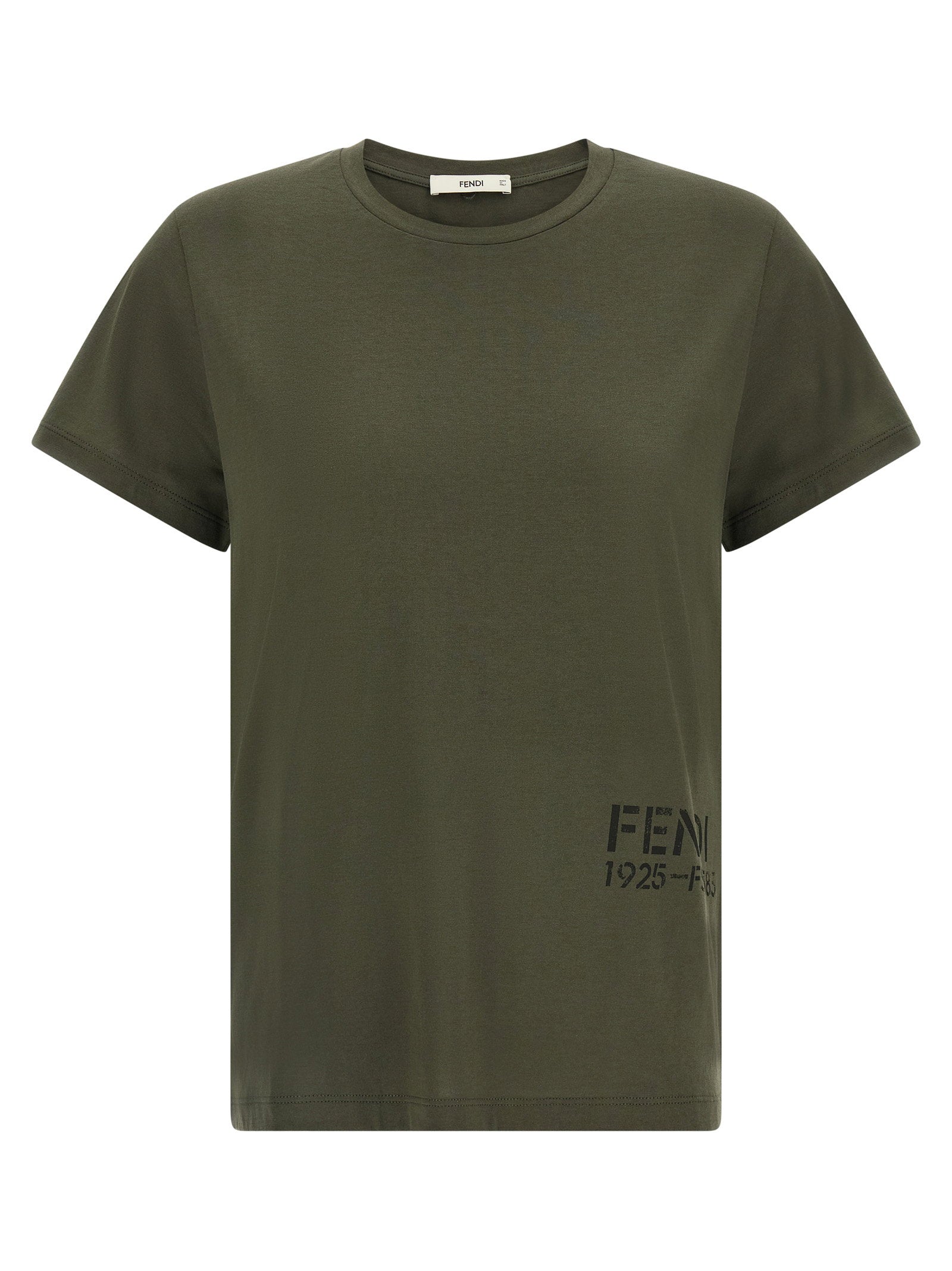 Fendi T-shirt With Stencil Print – 100% cotton
