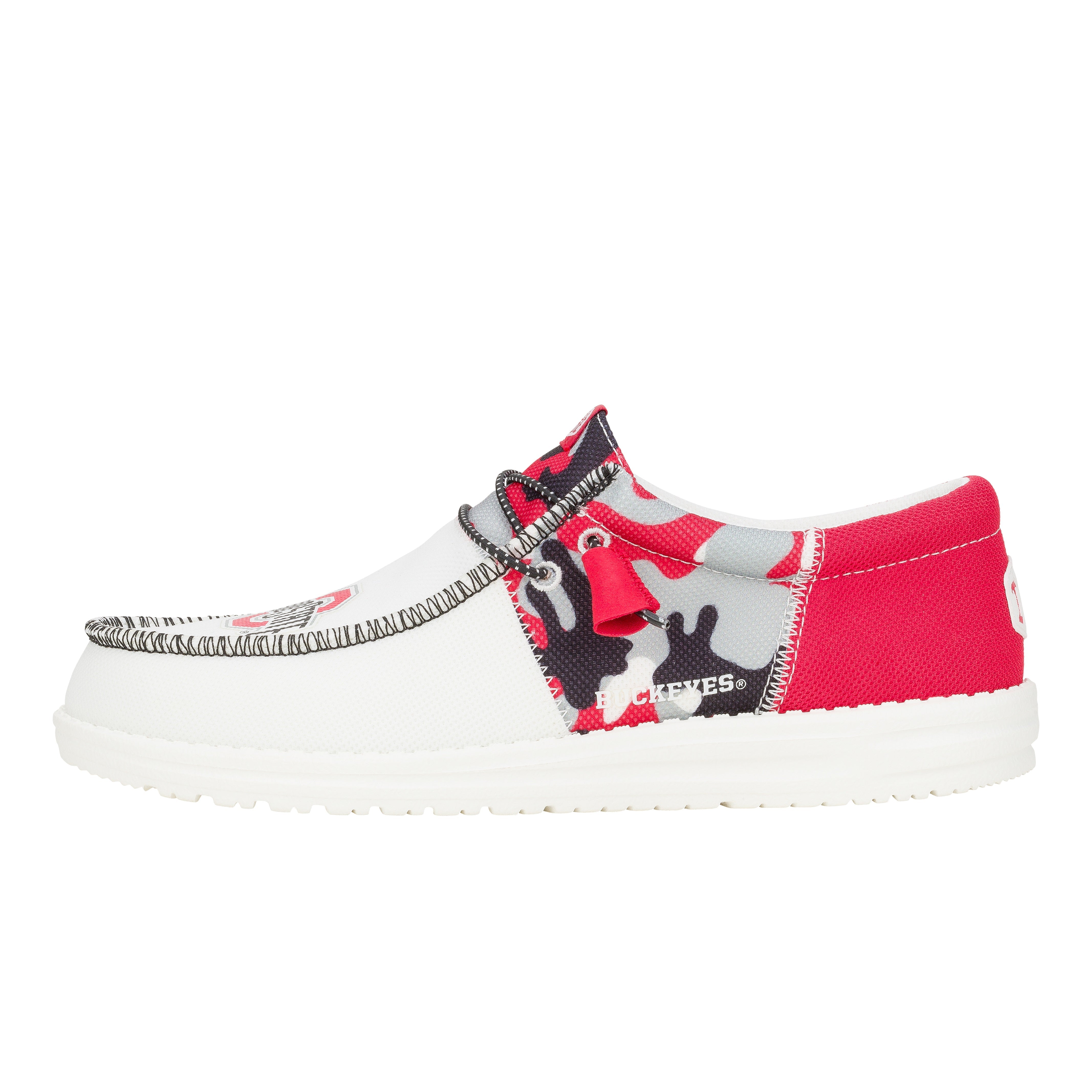 HEYDUDE shoes Men's Wally Tri The Ohio State - Ohio State Varsity Red/Black