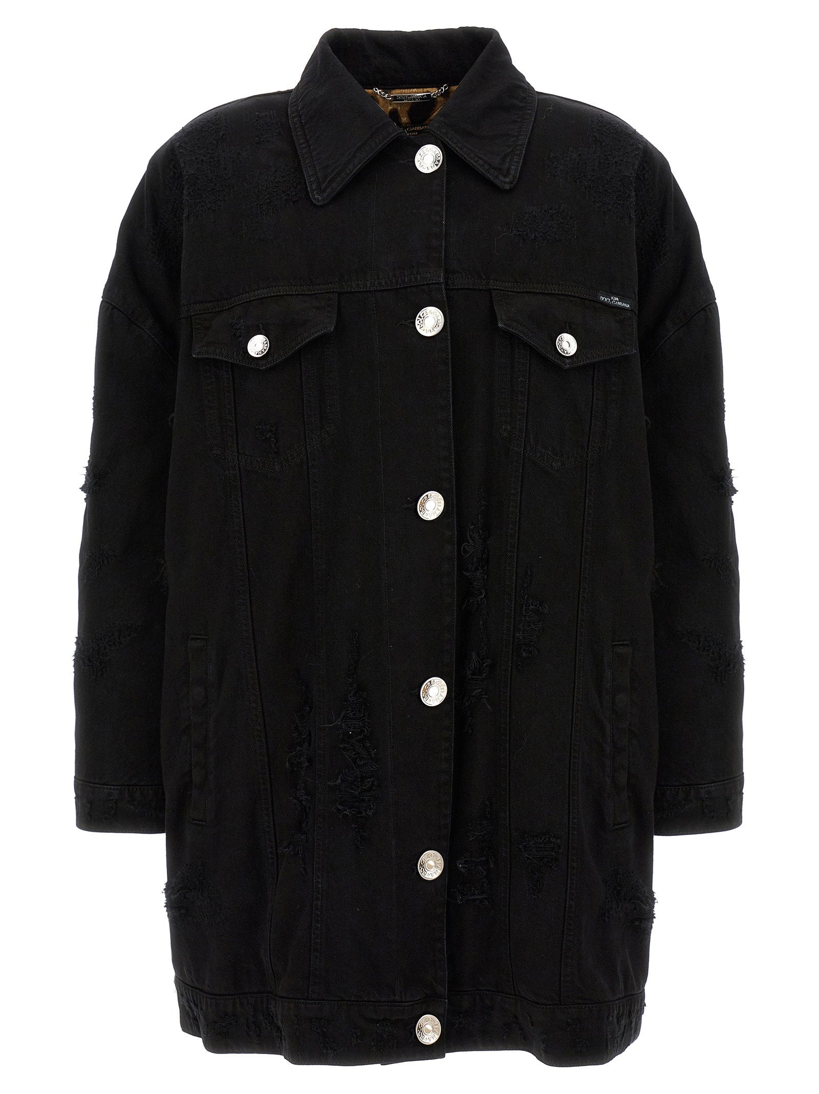 Dolce & Gabbana Denim Long Jacket – 100% cotton