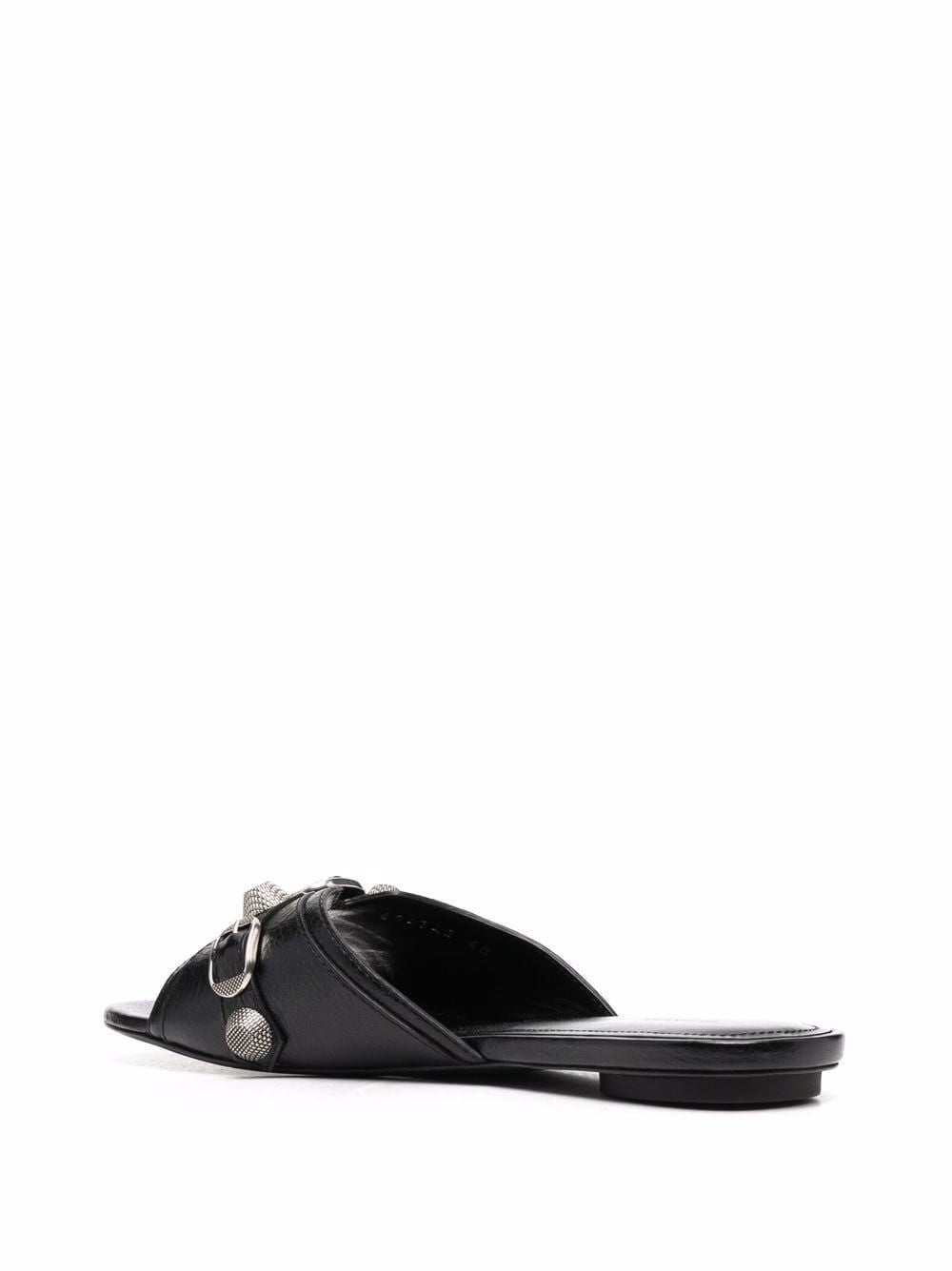 Balenciaga Cagole leather sandals – Upper: 100% Leather - view 12