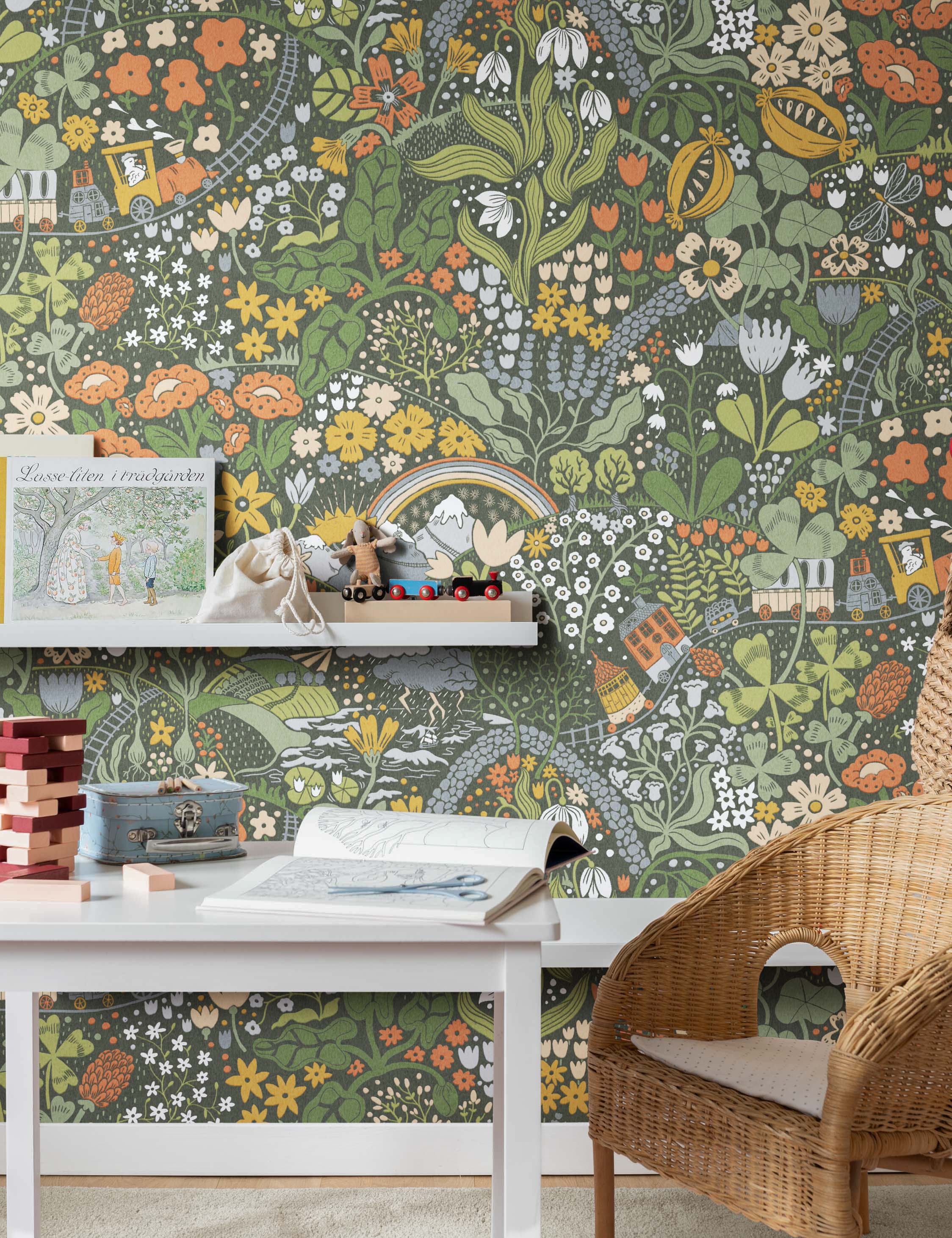 Lulu and Georgia Taget Wallpaper Mural by Lina Schnaufer - view 3