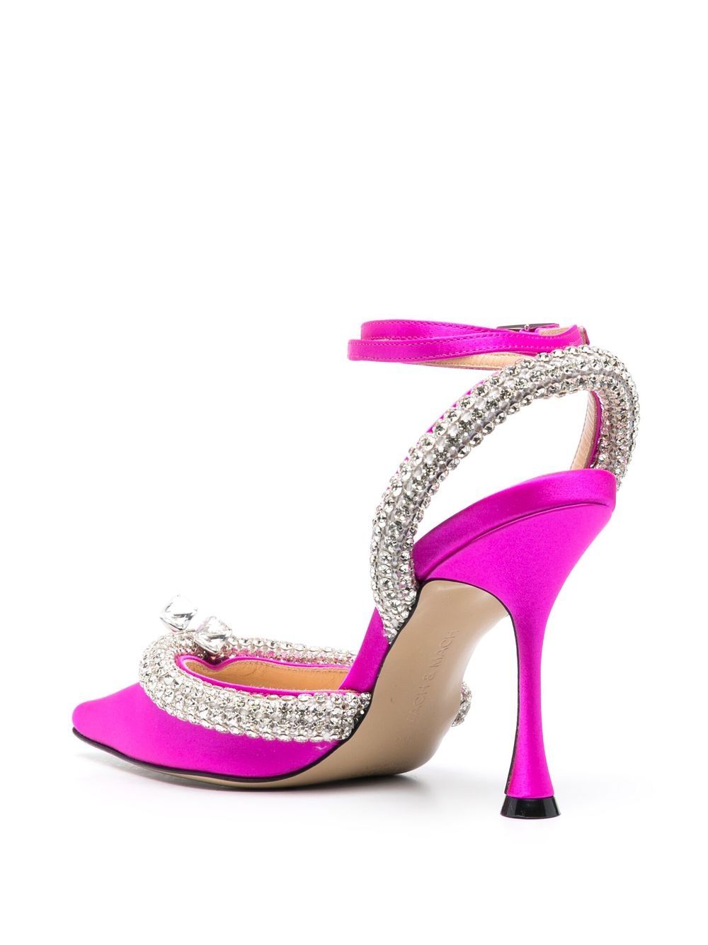 Mach & Mach crystal-embellished slingback pumps - view 2