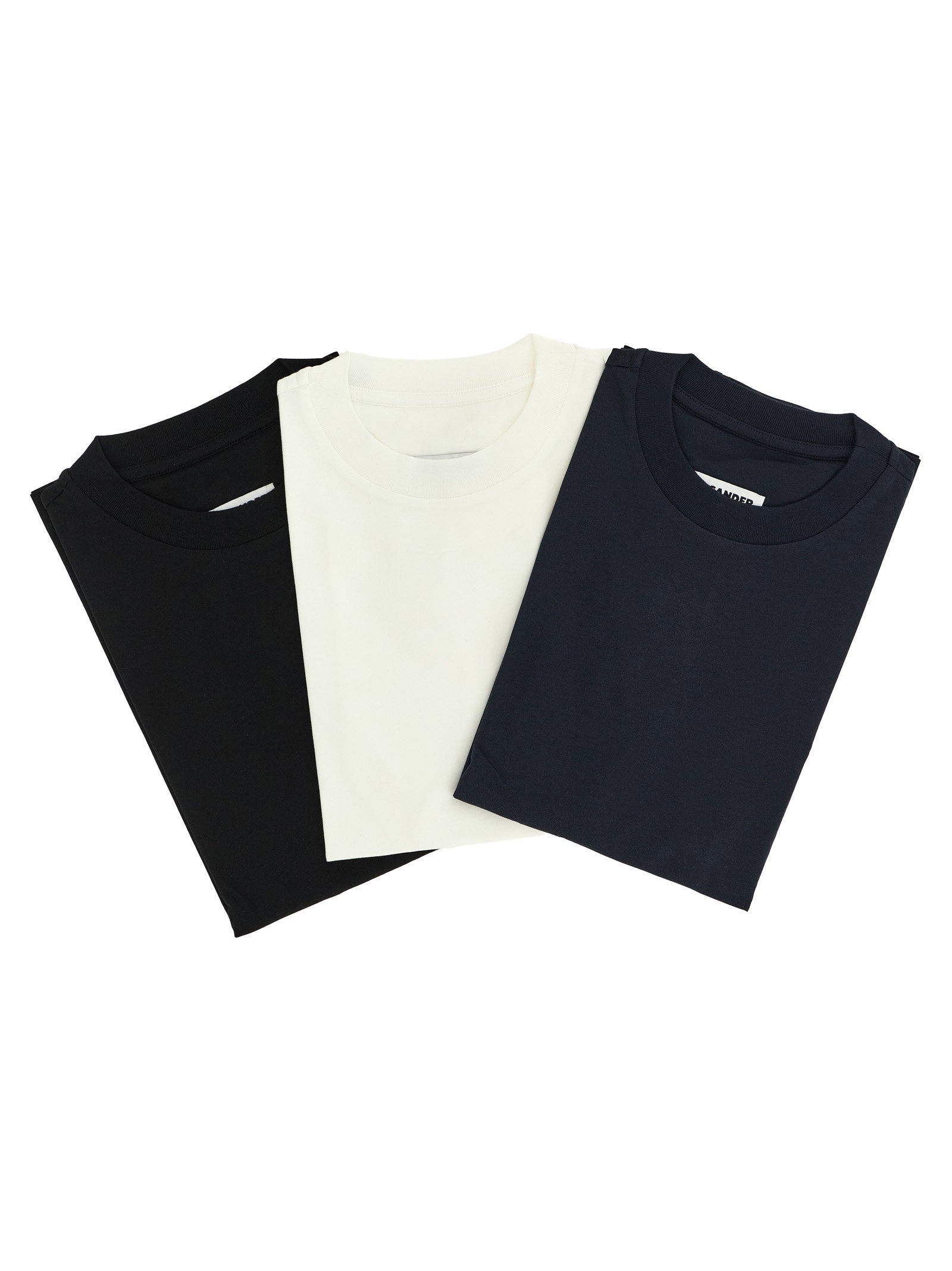 Jil Sander 3-pack Logo Embroidery T-shirt – 100% cotton