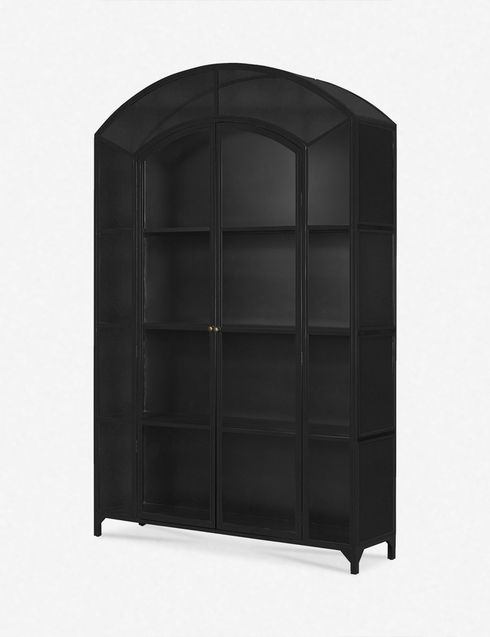Lulu and Georgia Cressida Wide Curio Cabinet – Black