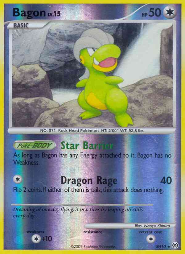 Rare pl4-sh10 reverse – Pokémon Bagon - SH10 - Rare [pl4-SH10] [Reverse Holo]