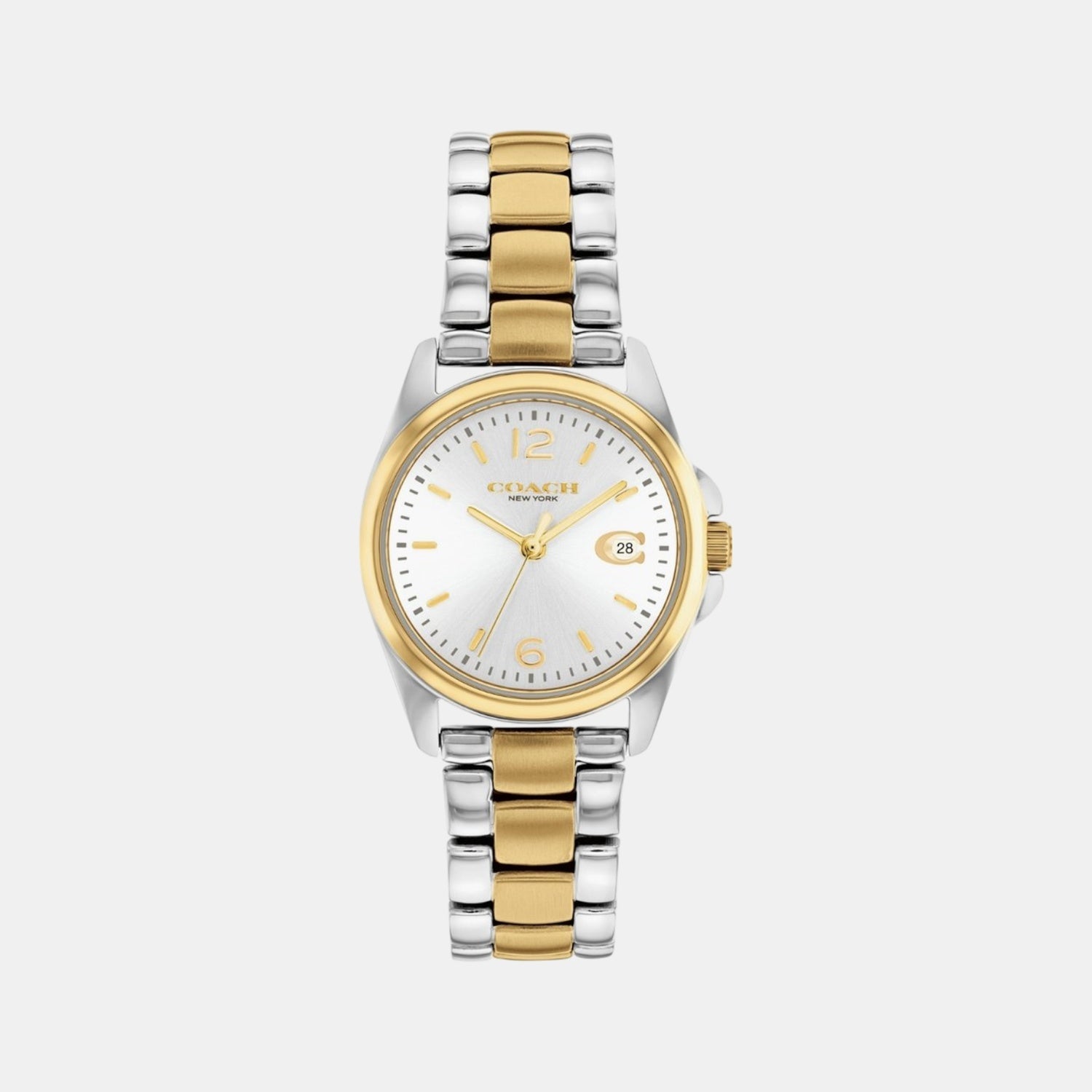Coach Greyson Women Quartz Silver & White Dial Analog Stainless Steel Watch 14503909