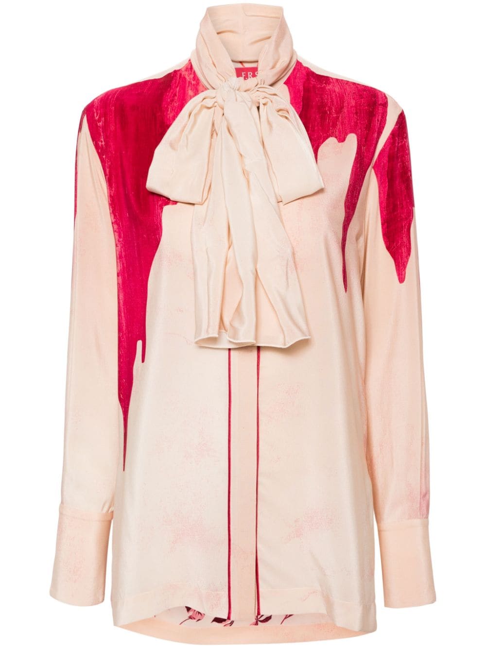 F.R.S . Printed crepe de chine shirt – SILK 100%