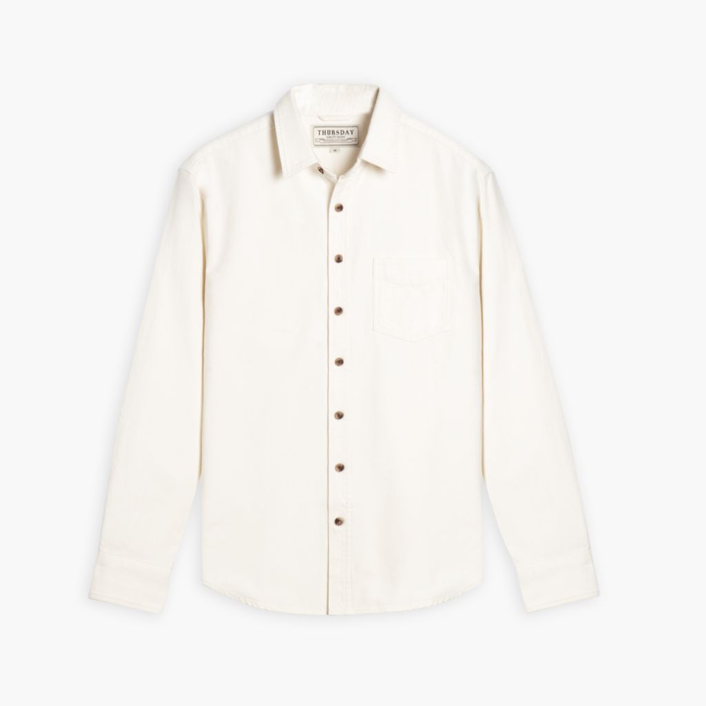 Thursday - Men's Shirts Solid Shirt | Off-White