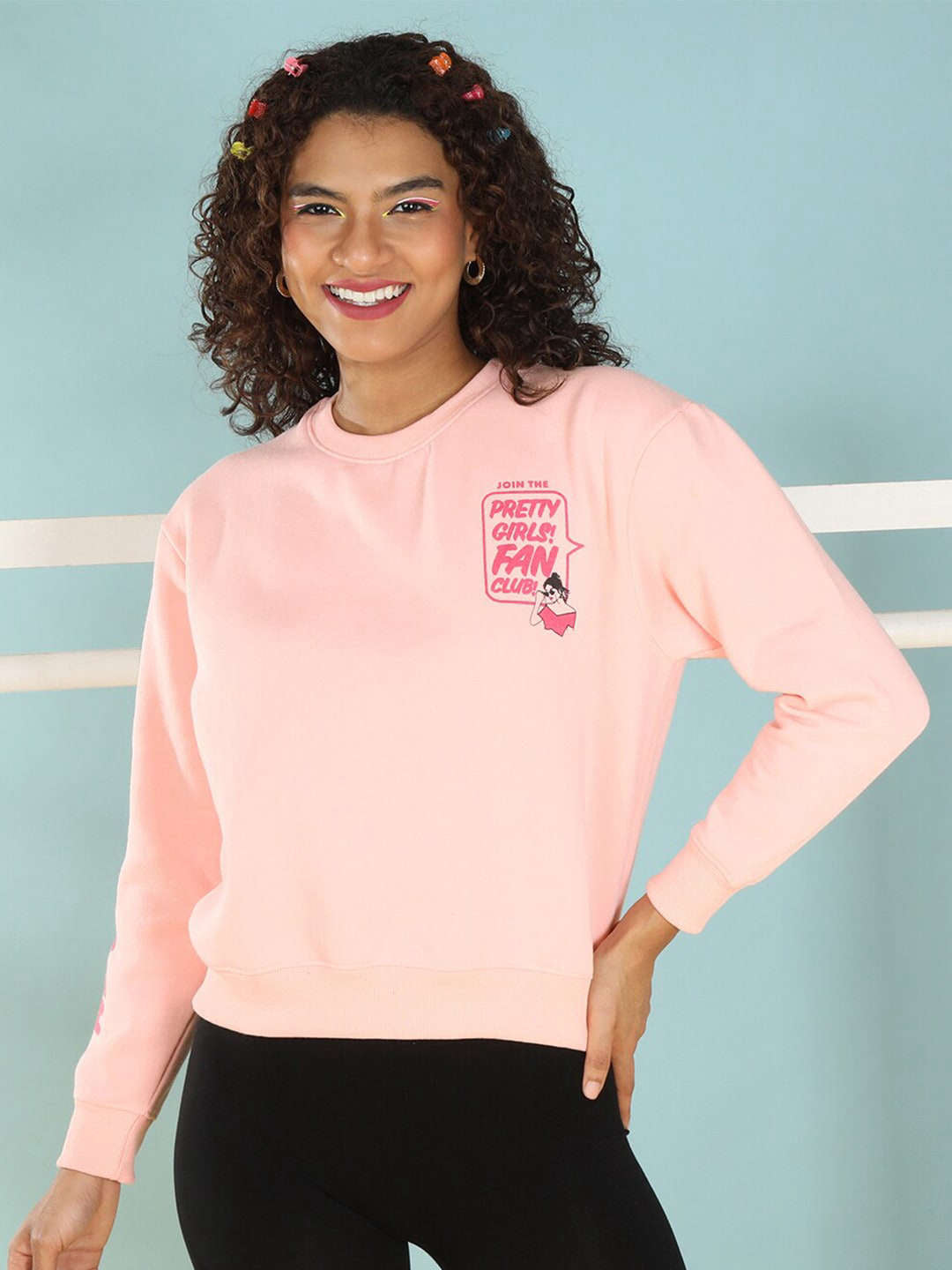 Freehand By The Indian Garage Co Women's Back Printed Regular Fit Sweatshirt - view 3