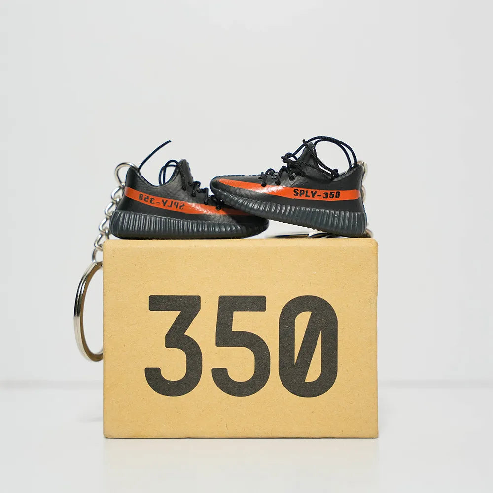Kicks Machine 3D Sneaker Keychain With Box - Yeezy Coral Red