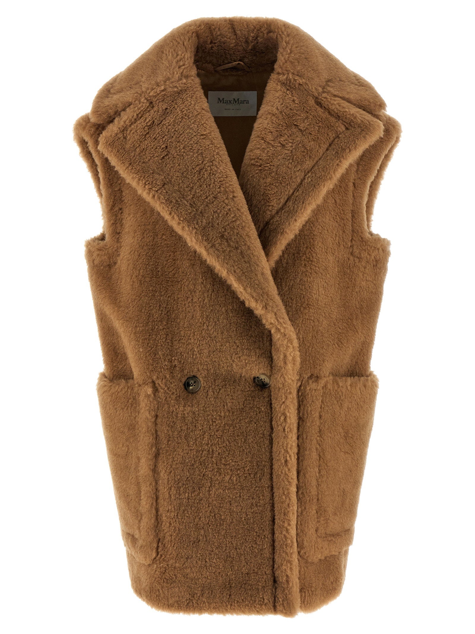 Max Mara Breda1234 Vest – 88% camel wool, 12% silk