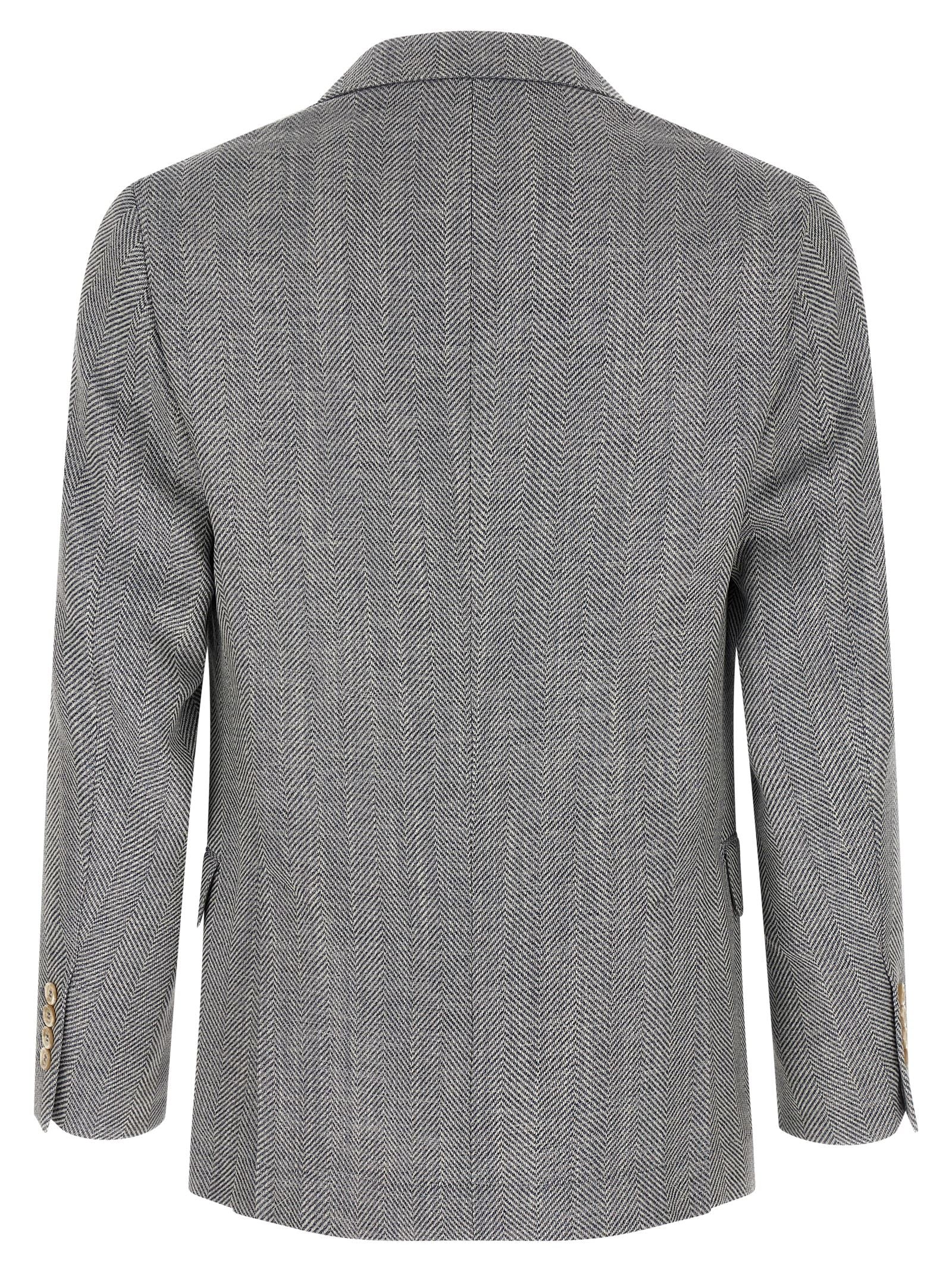 Brunello Cucinelli Deconstructed Single-breasted Blazer - view 2