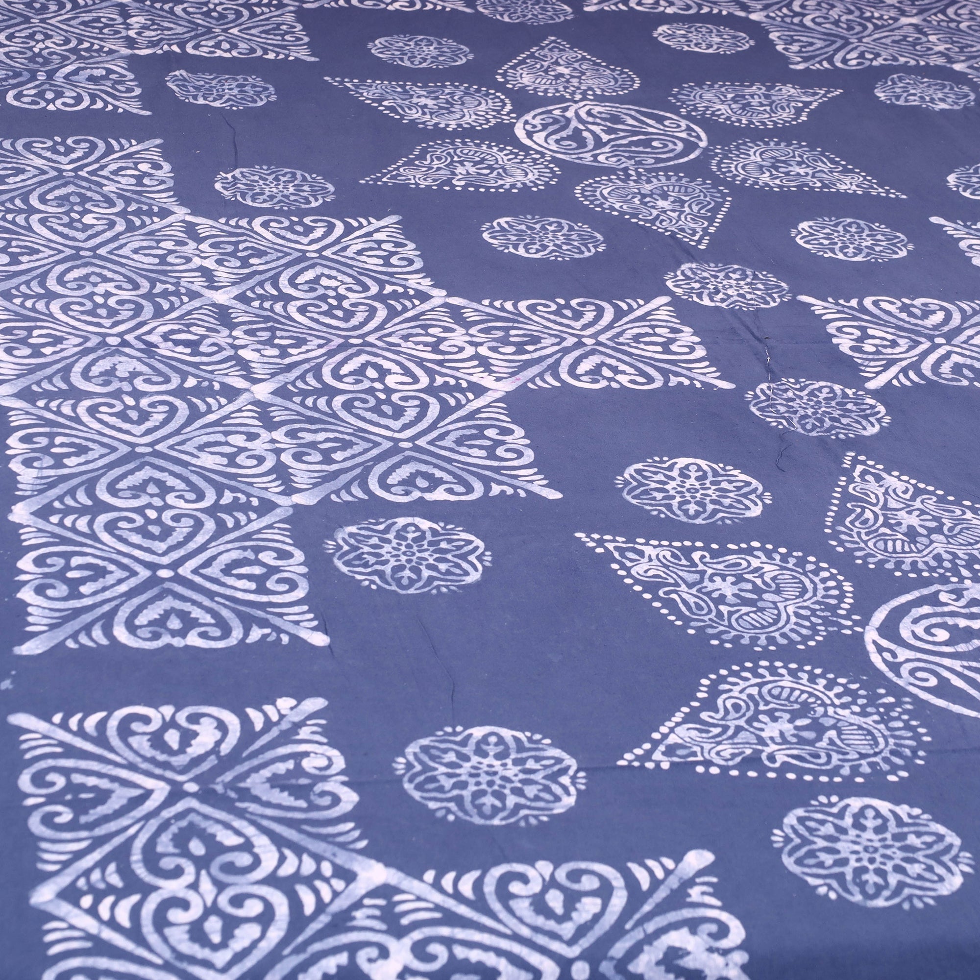 BATIK BY MD. SHARIFF Blue - Cotton Hand Batik Print Single Bedsheet (91 x 57 ) 19 - view 2