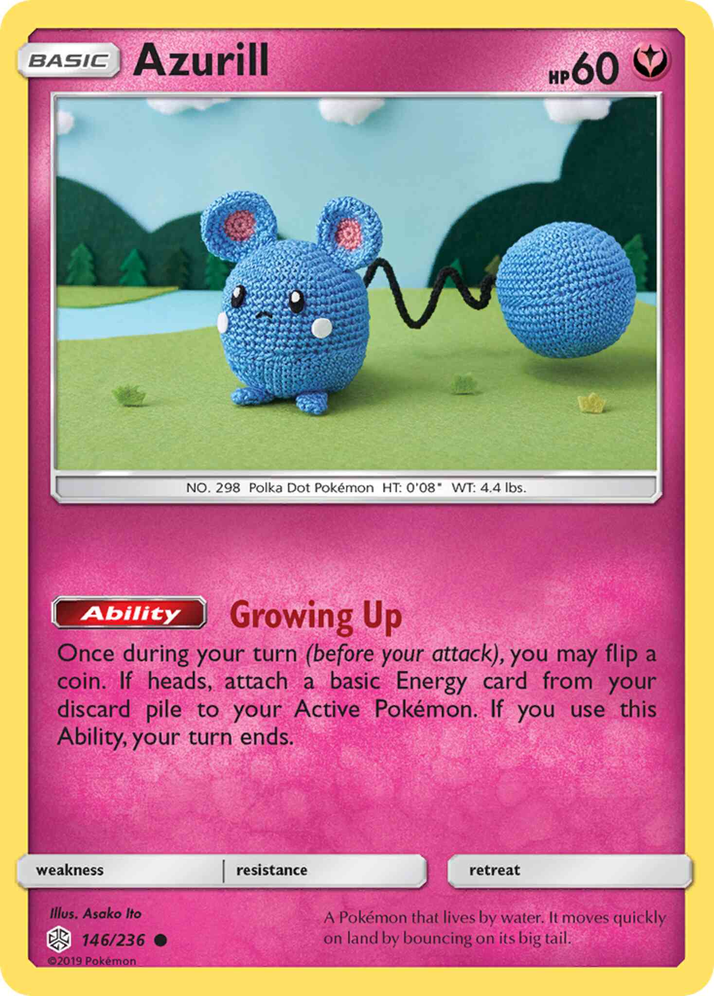 Common sm12-146 non-holo – Pokémon Azurill - 146/236 - Common [sm12-146] [Non-Holo]