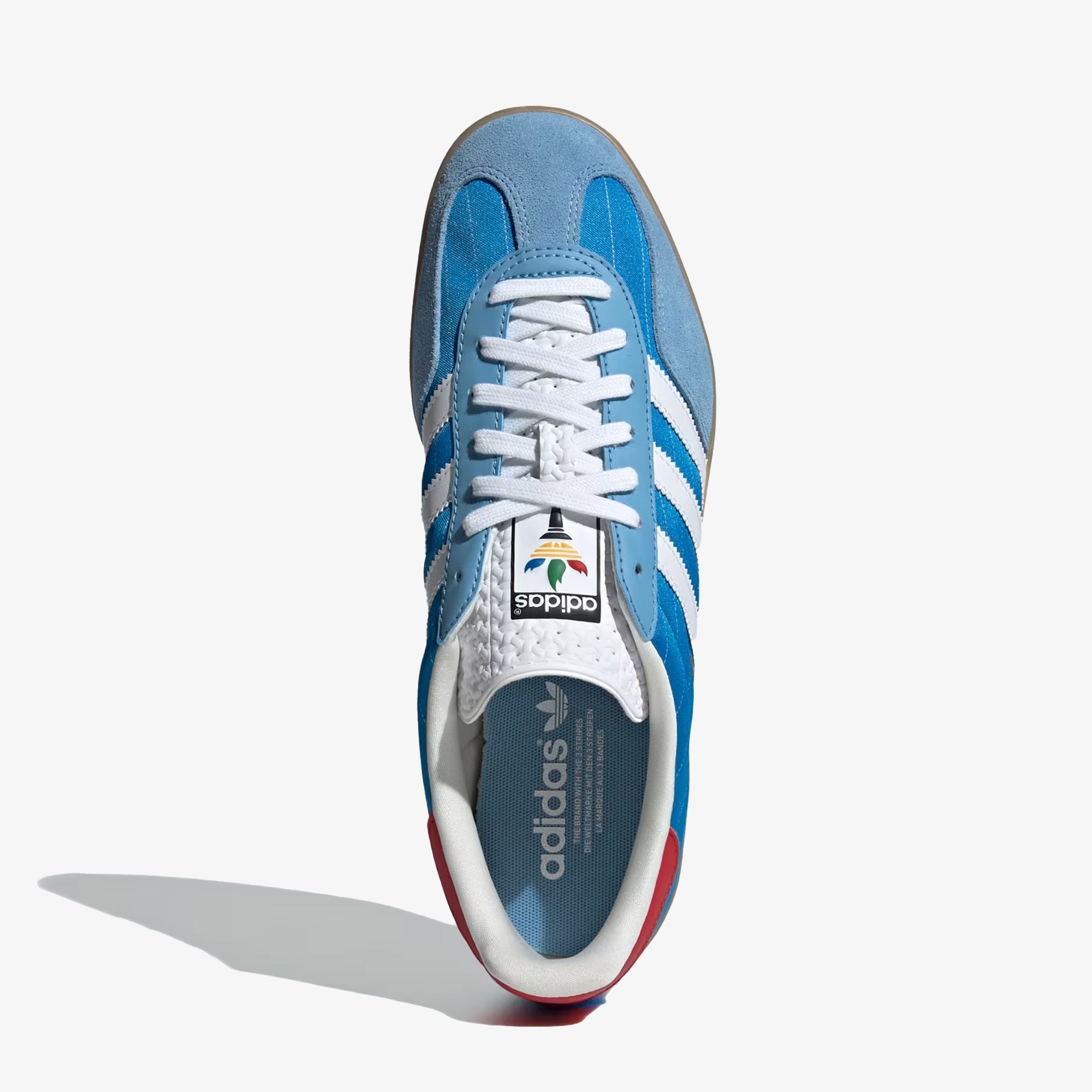 Adidas Originals | Gazelle Indoor { Bright Blue/cloud White/gum - view 2