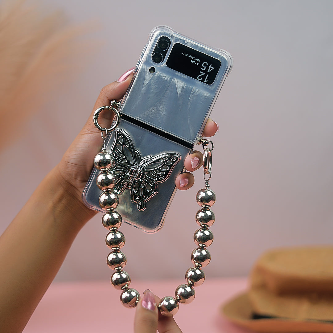 Peeperly Delicate Beauty Butterfly Case with Charm - Samsung