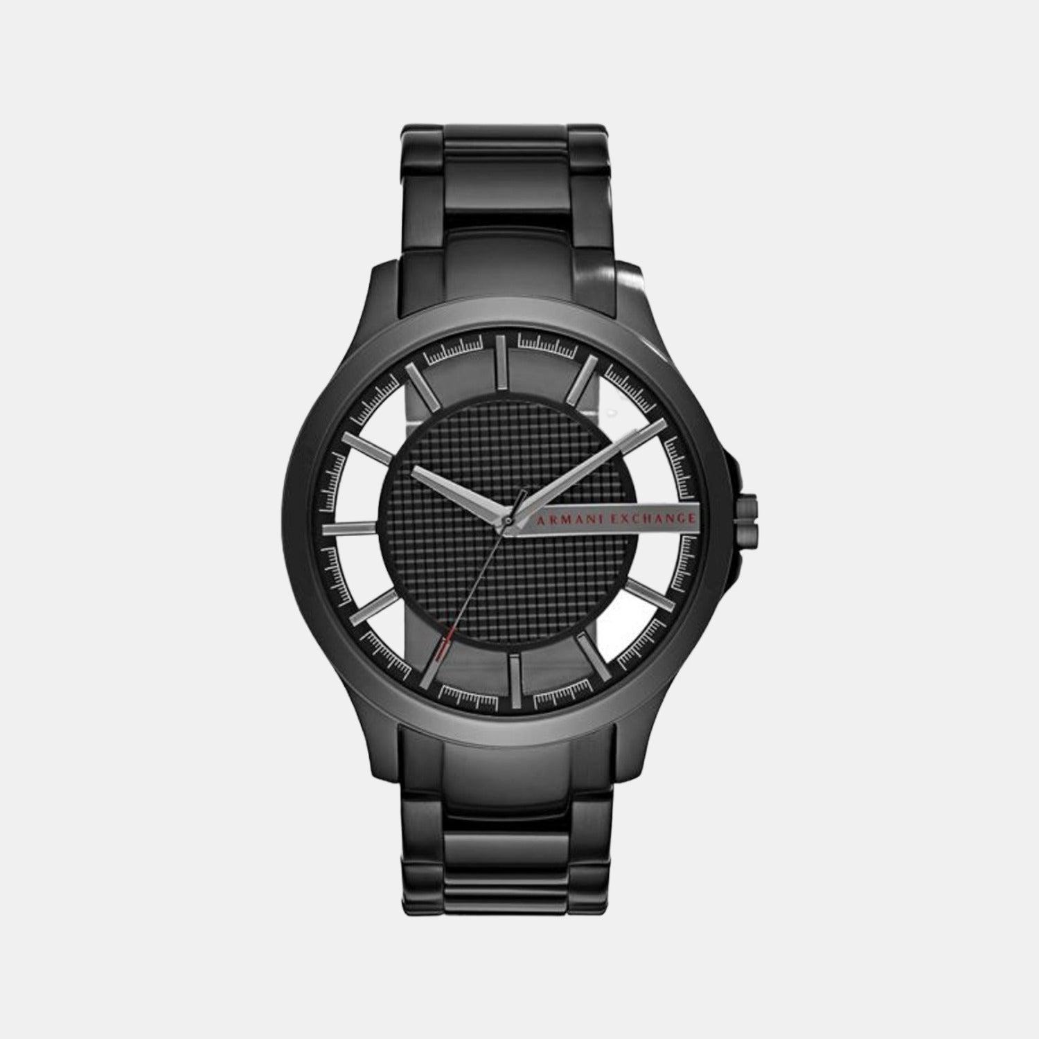Armani Exchange Hampton Men Quartz Black Dial Analog Stainless Steel Watch AX2189