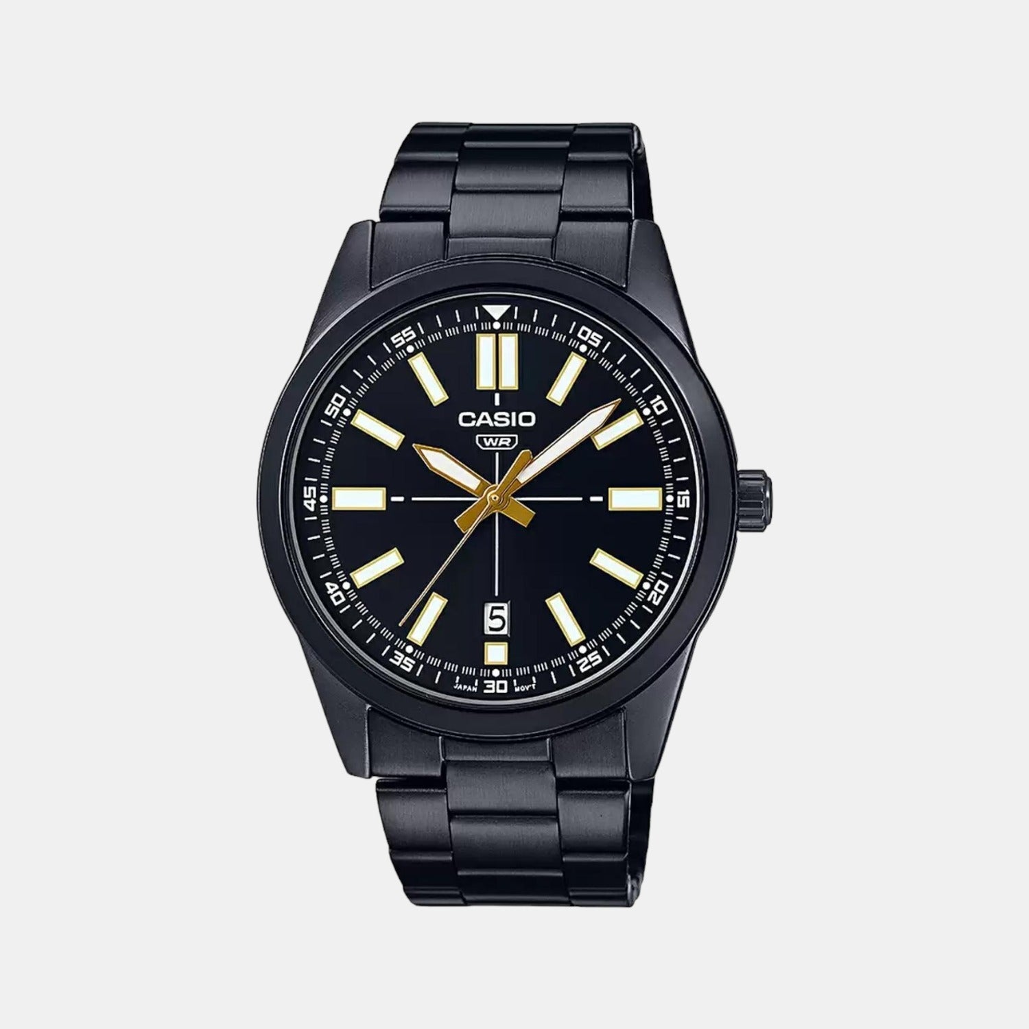 Casio Enticer Men Quartz Black Dial Analog Stainless Steel Watch A1941