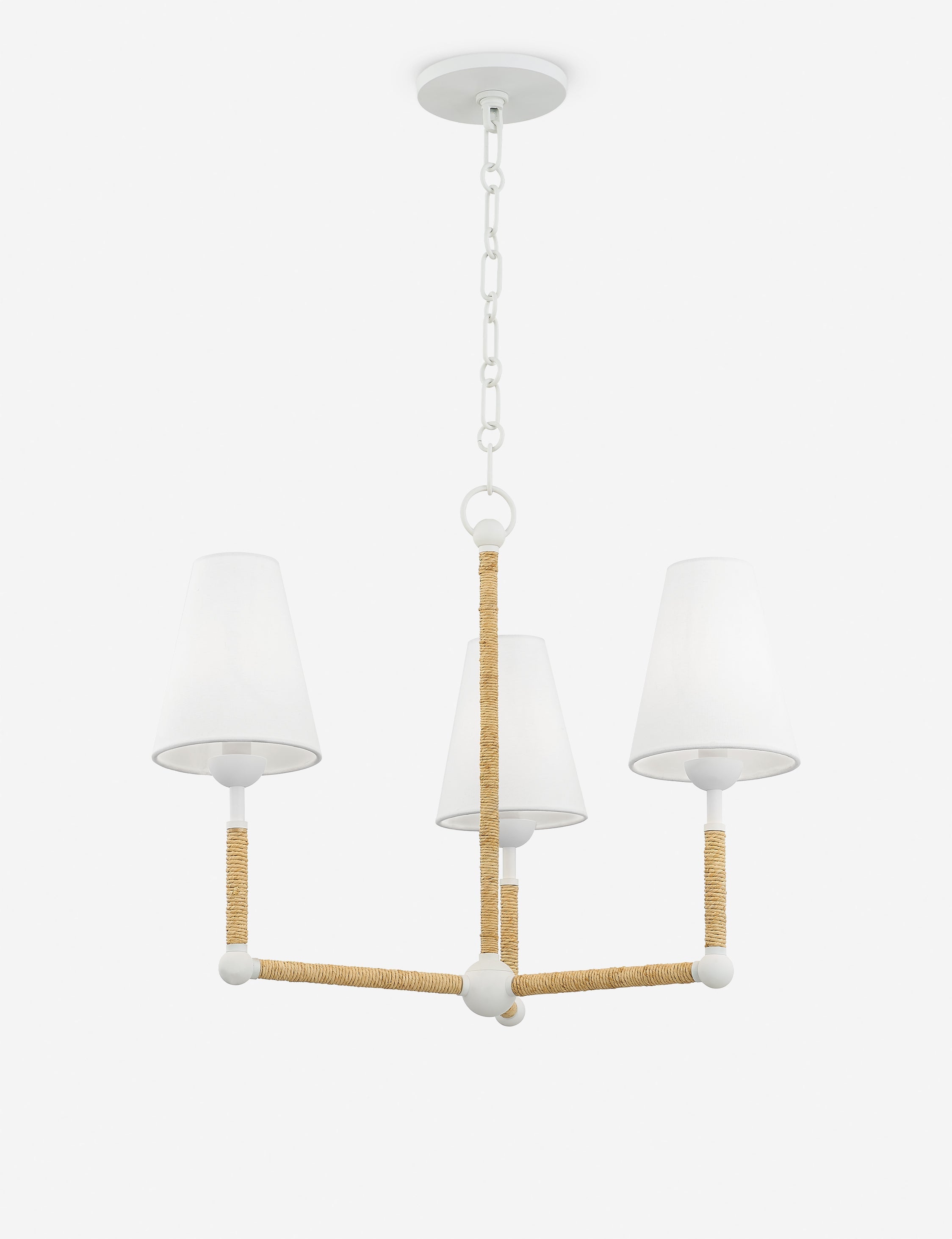 Lulu and Georgia Tomlin Chandelier – White and Natural