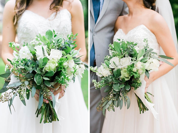fiftyflowers.com Chic Green and White Wedding Flowers - view 2