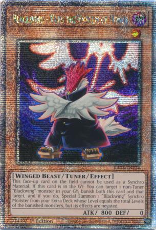Yu-Gi-Oh! Blackwing - Vayu the Emblem of Honor - RA03-EN224 - Quarter Century Secret Rare - 1st Edition