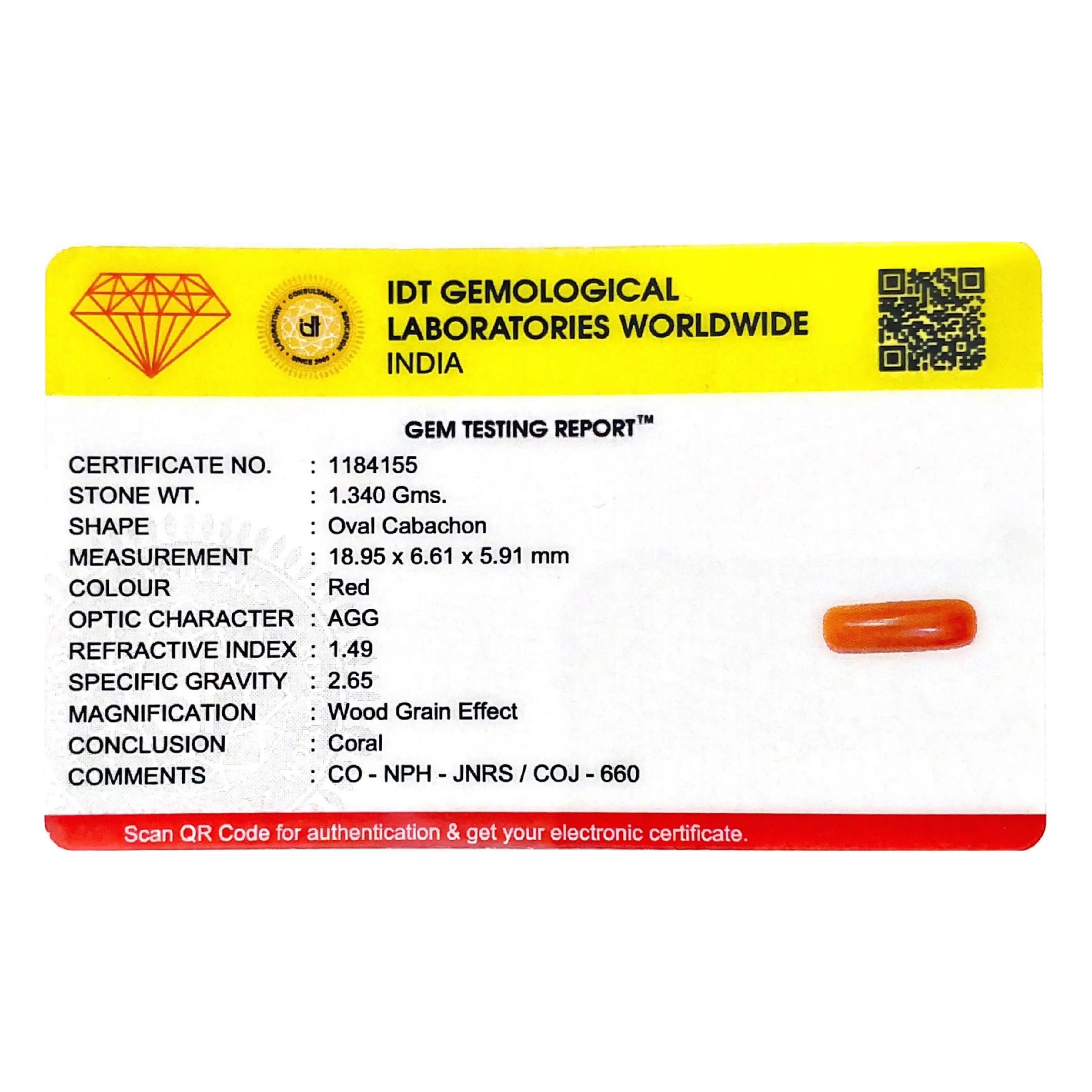 Pramogh Red Coral - 6.7 Carat - view 4