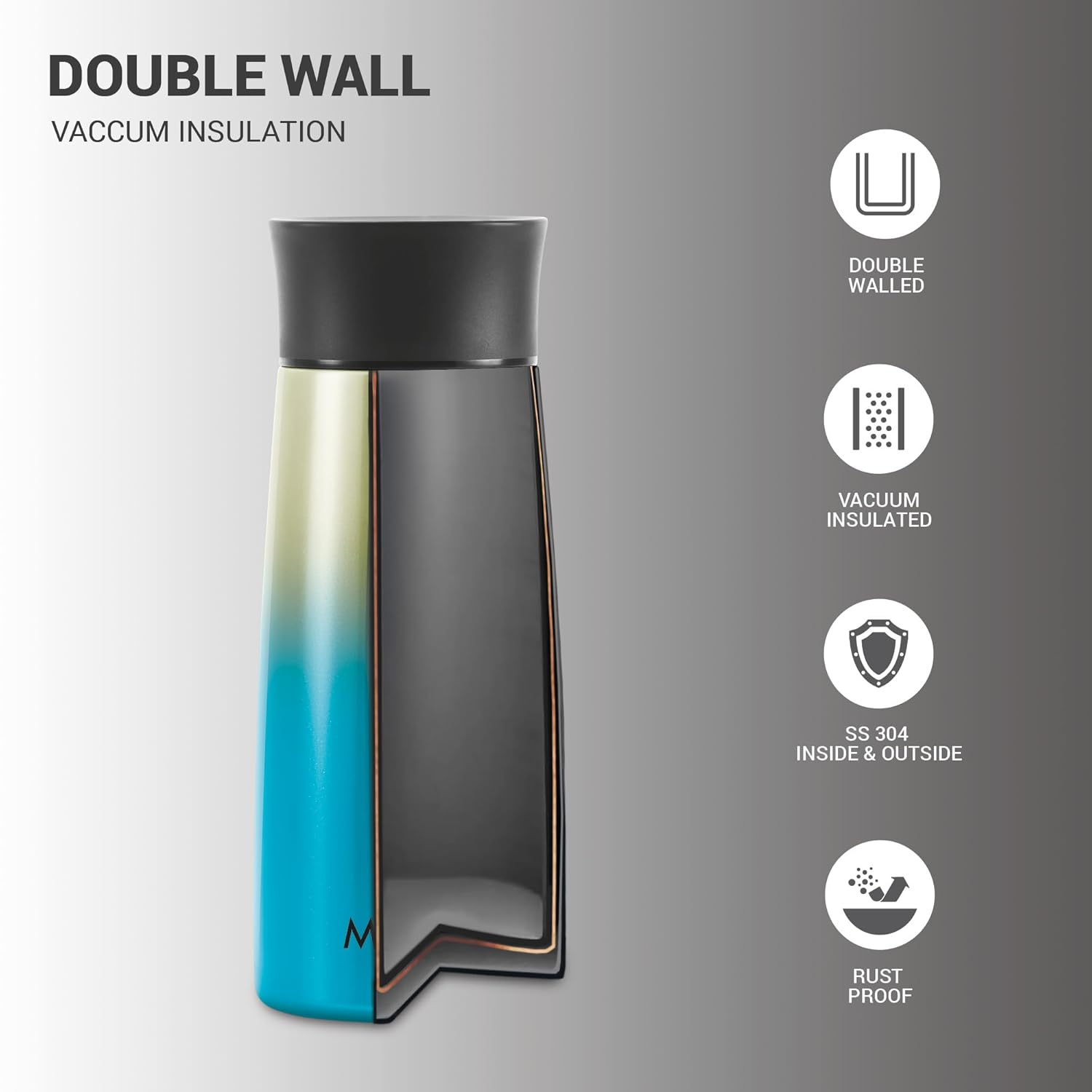 Milton Spectra 370 Thermosteel Hot and Cold Flask | 1 Pc - view 3