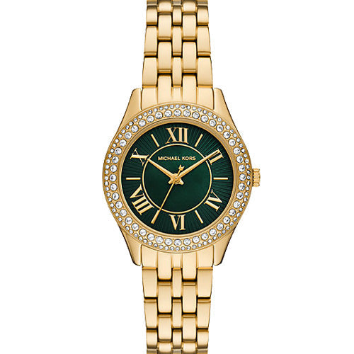 Michael Kors Mini Harlowe Green Dial Women 33mm MK4870