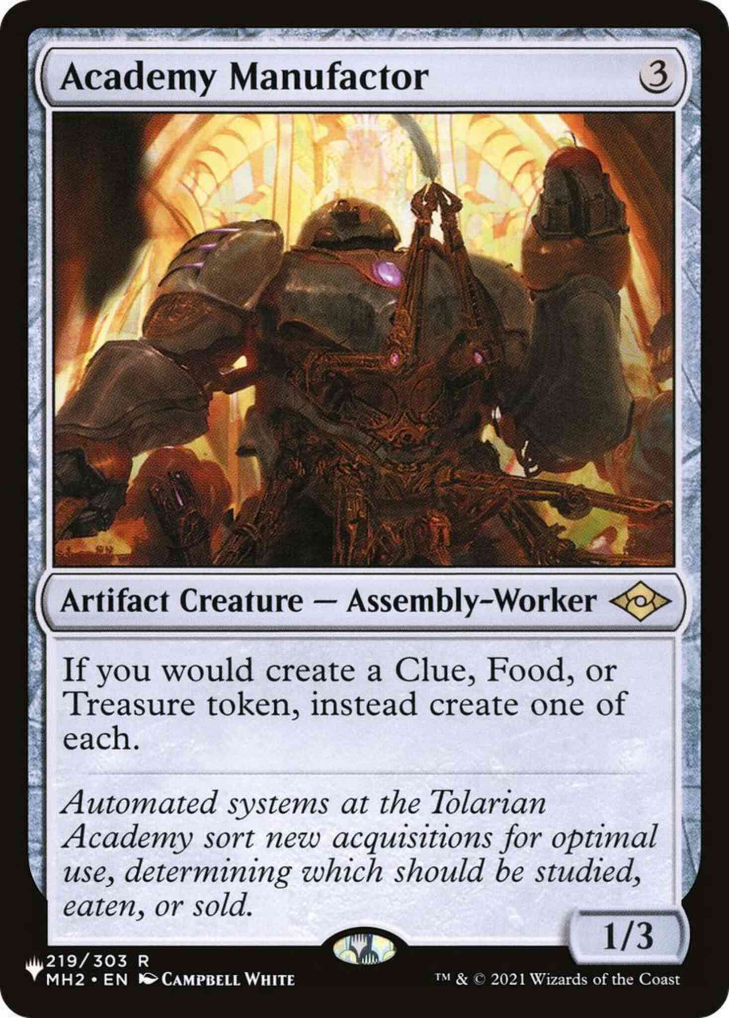 Academy manufactor mh2-219 – Magic Academy Manufactor [MH2-219] [The List] [Non-Foil]