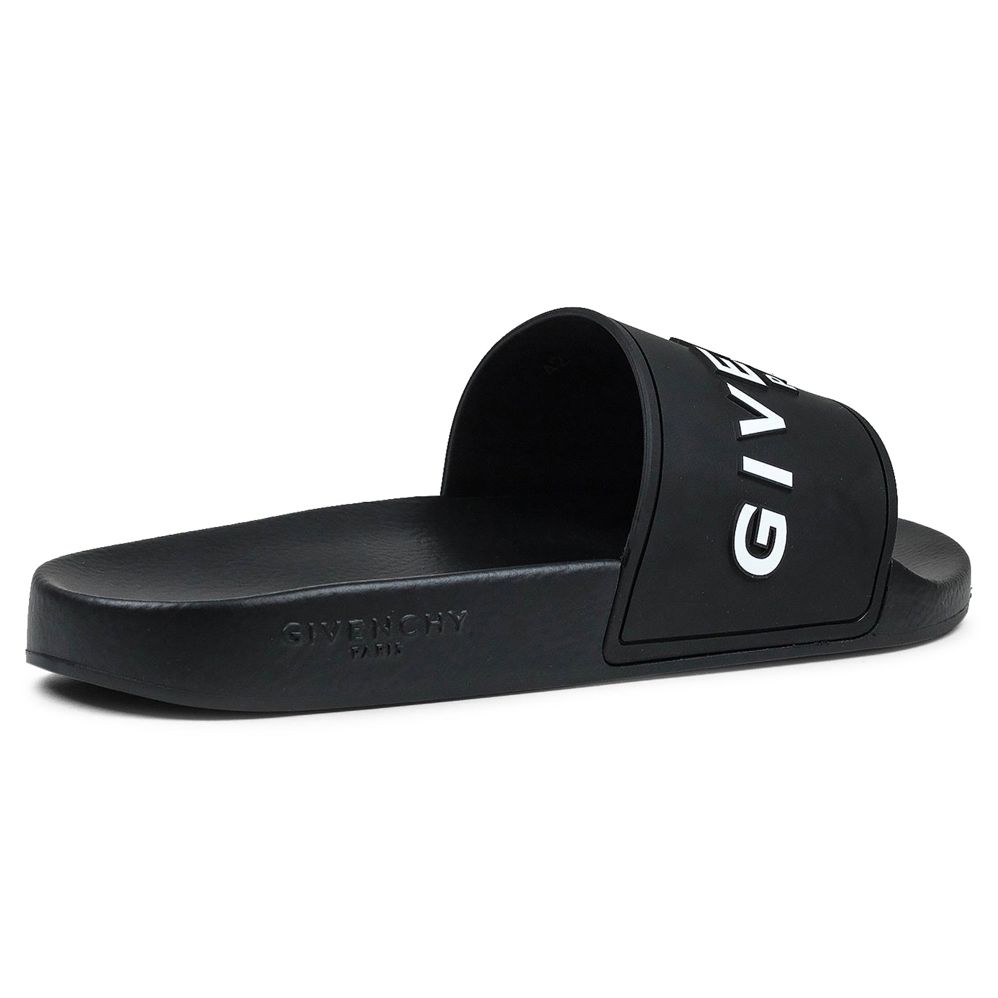 Givenchy Paris 3D Black Pool Slides - view 3