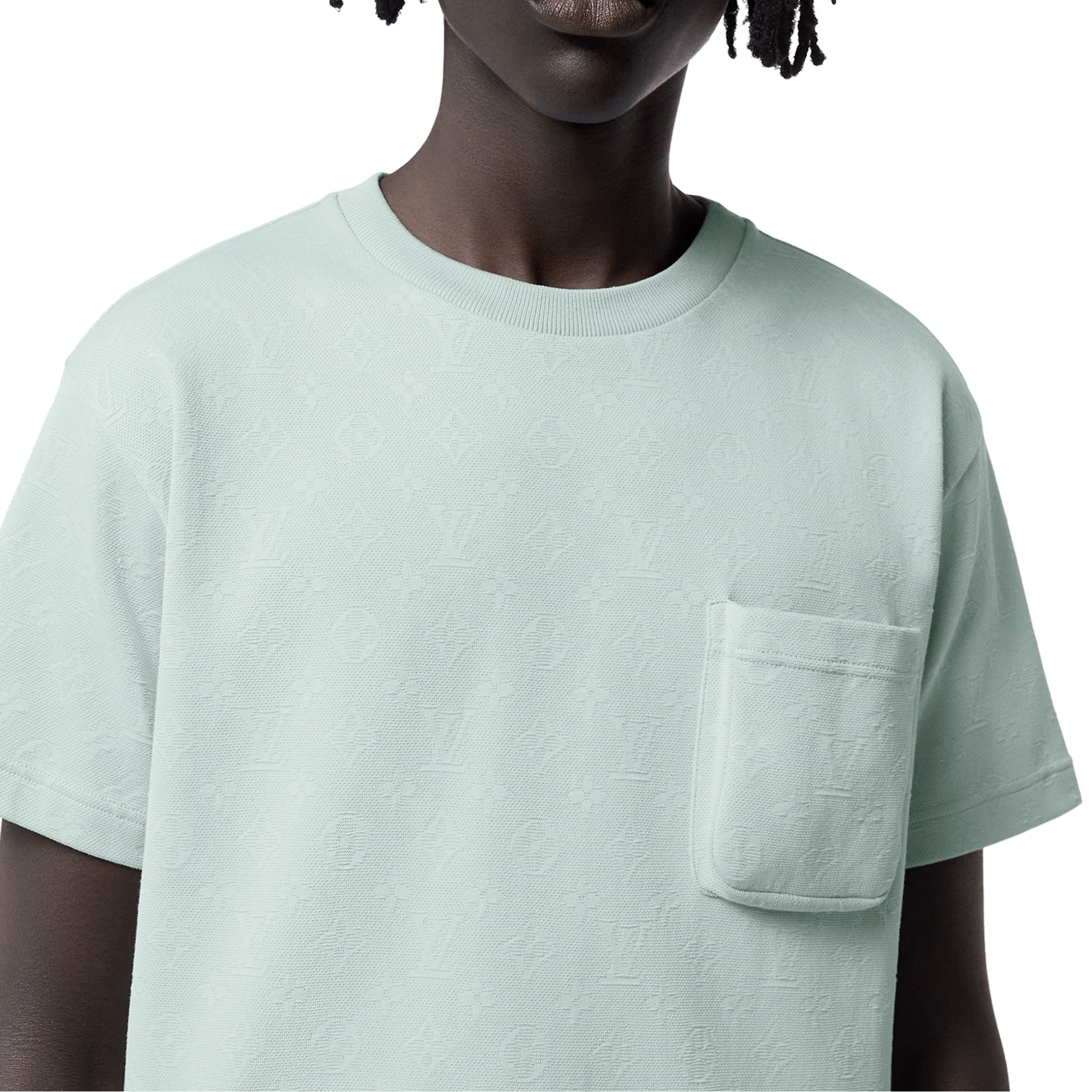 Louis Vuitton Monogram 3D Pocket Cotton Blue T Shirt - view 2
