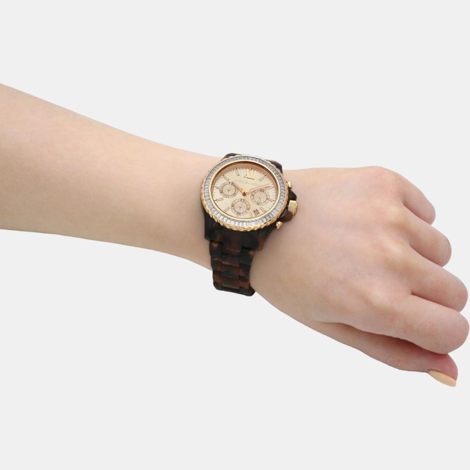 Michael Kors Everest Women Quartz Gold Dial Chronograph Stainless Steel Watch MK7239 - view 8