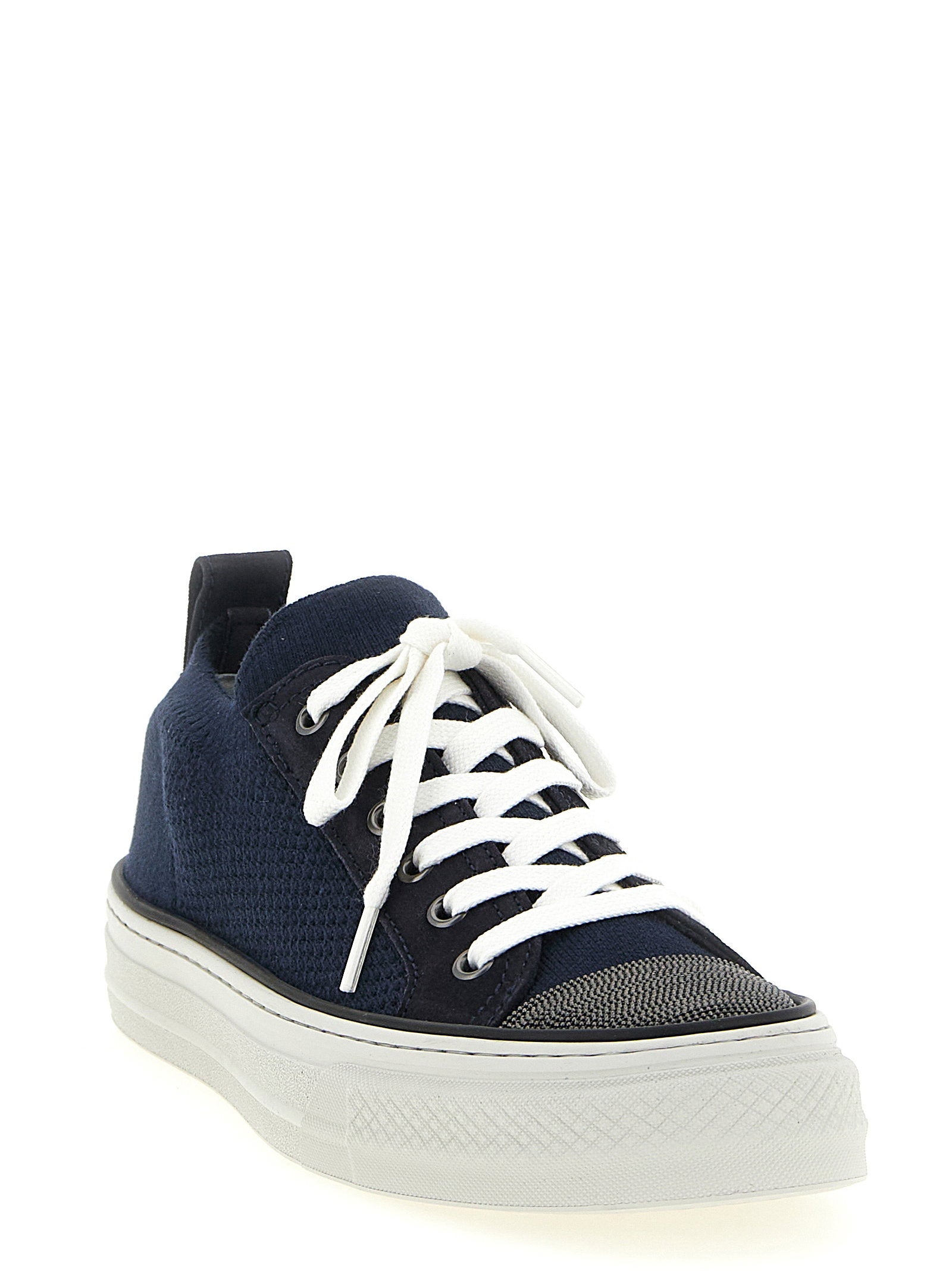 Brunello Cucinelli Precious Toe Sneakers – 100% cotton - view 2