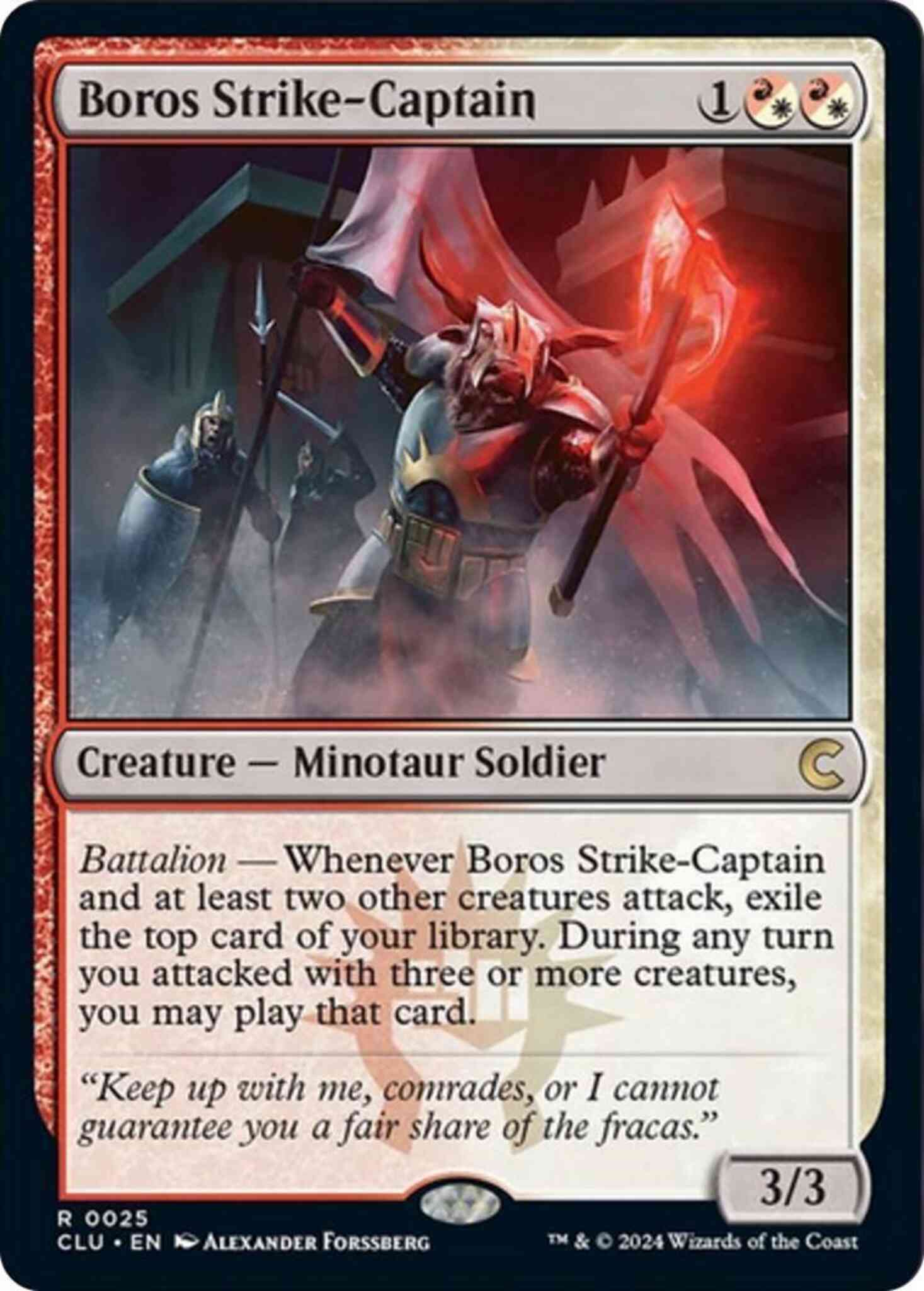 Boros strike-captain 25 – Magic Boros Strike-Captain [25] [Ravnica: Clue Edition] [Non-Foil]