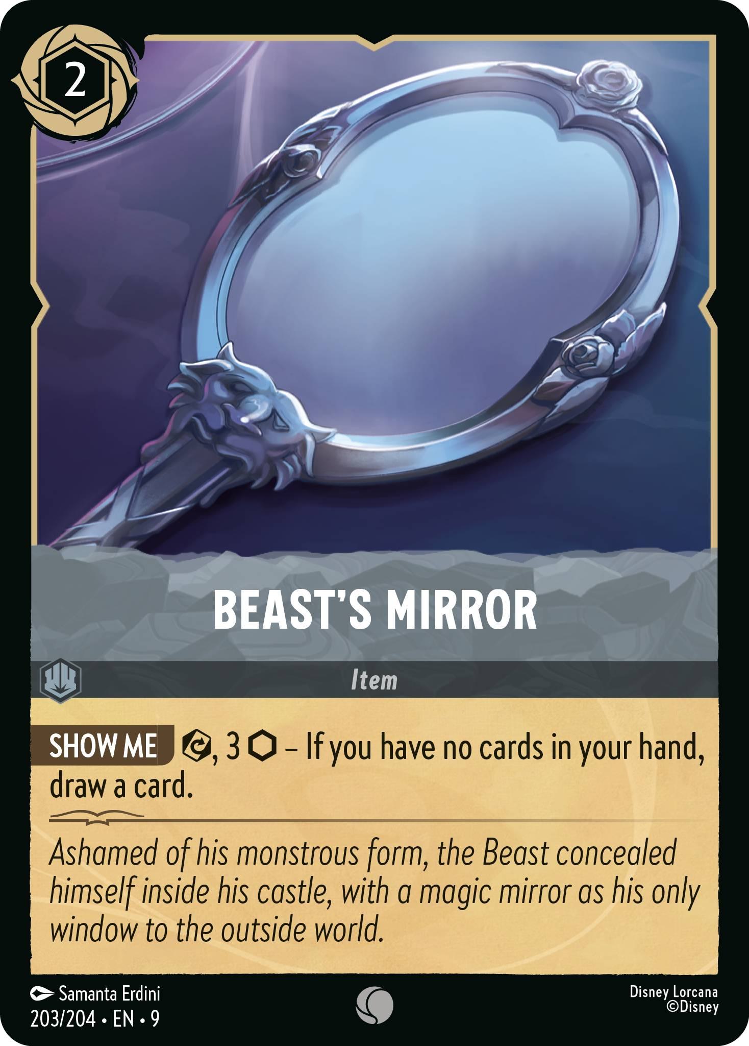 204 fabled non-foil – Lorcana Beast's Mirror - 203/204 [Fabled] [Non-Foil]