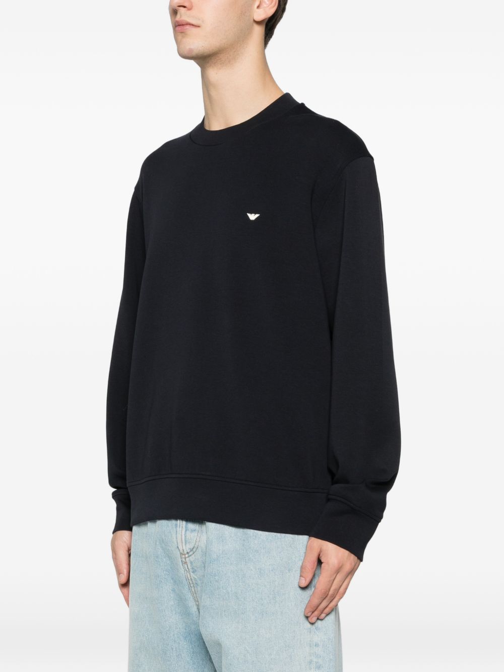 Emporio Armani Cotton crewneck sweatshirt - view 3
