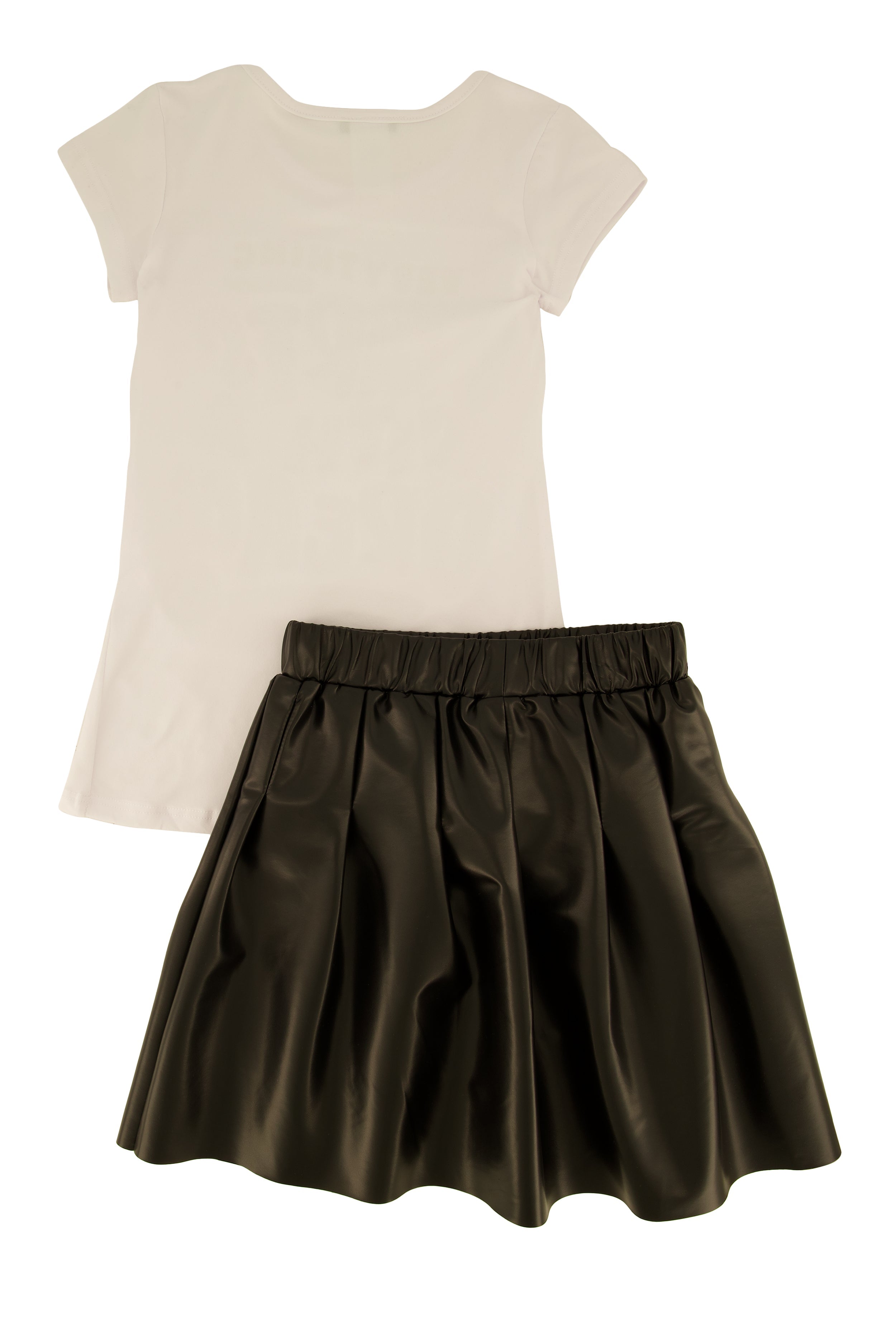 Rainbow Shops Little Girls Everything Starts With A Dream Top and Pleated Skirt - view 2
