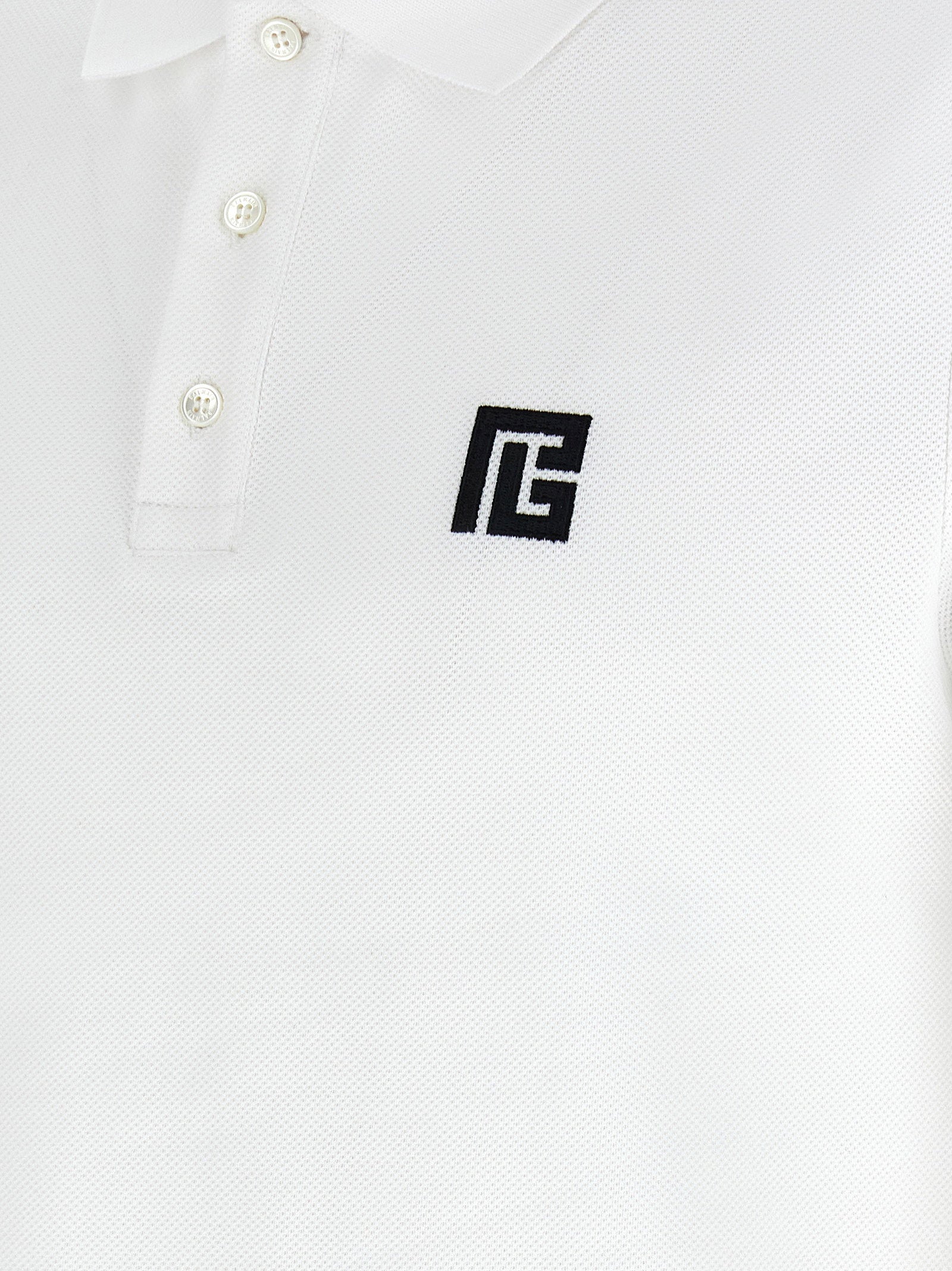 Balmain Embroidery Polo Shirt – 100% cotton - view 4