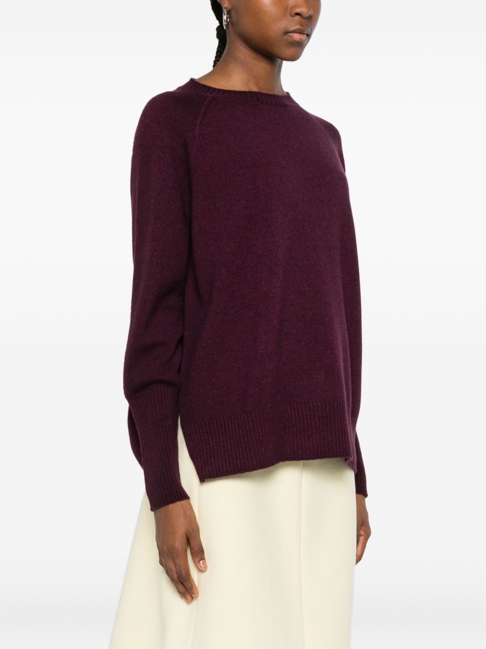 Base Wool crewneck sweater – Silk 50%, Nylon 50% - view 2
