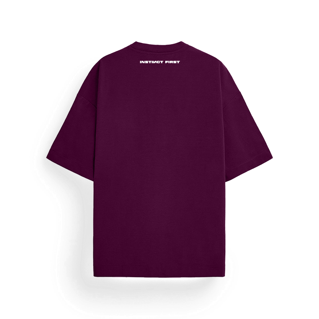 Instinct First Oversized T-Shirt - Wilderness Wine - view 2