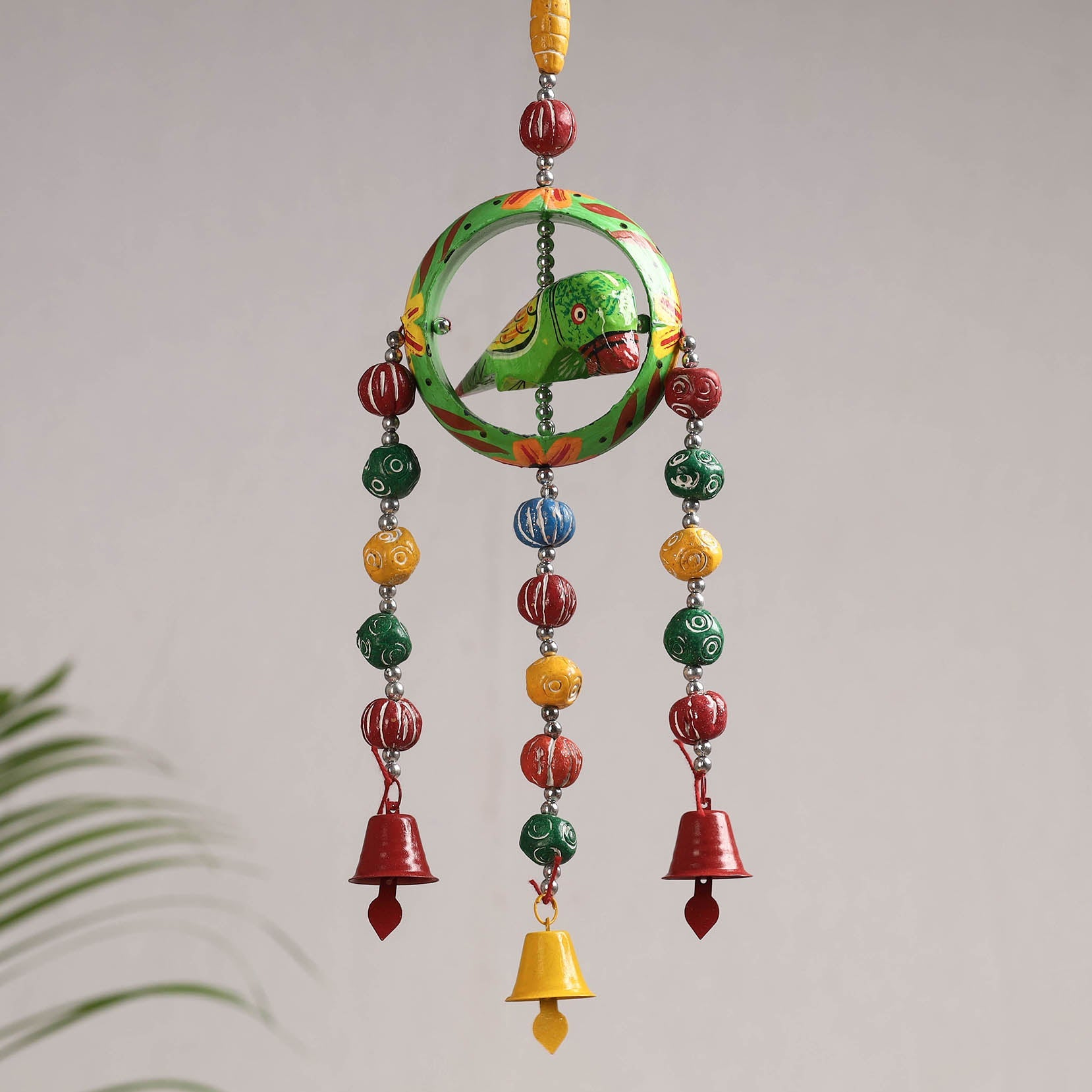 DEVENDRA SINGH Banaras Handpainted Wooden & Terracotta Beads Decorative Hanging - view 2