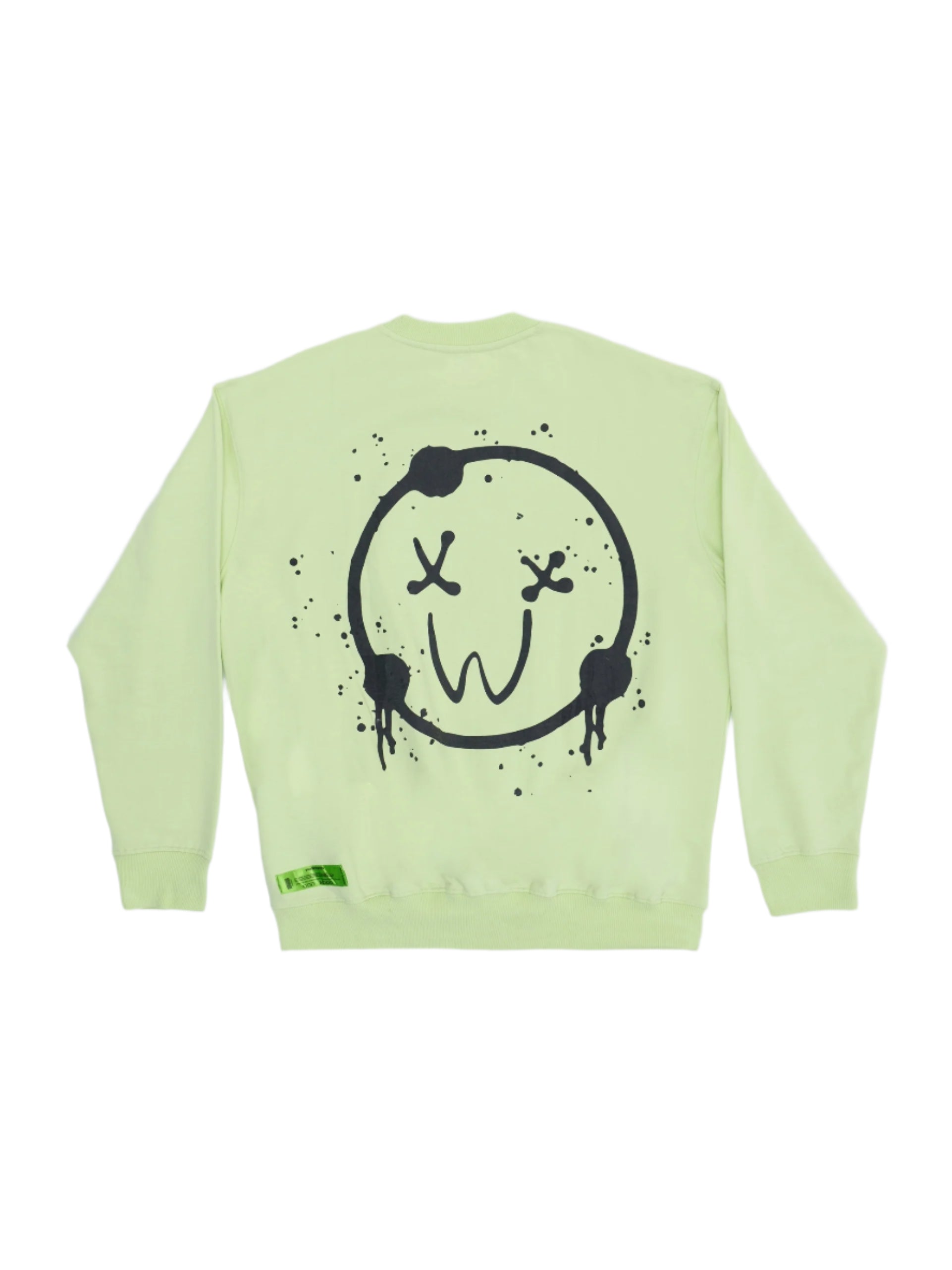 Odd Mood Smiley Sweatshirt – LIME