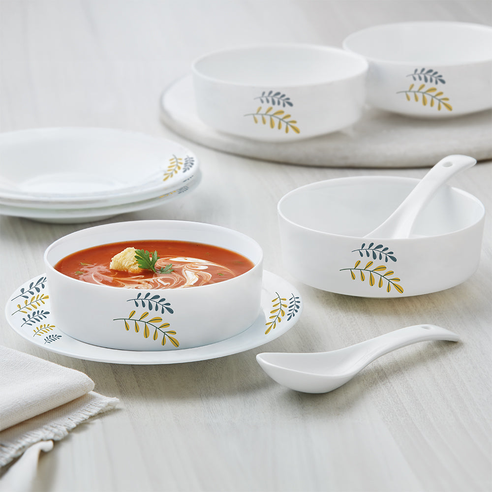 My Borosil Larah by Borosil Niva Soup Bowl w Saucer Set