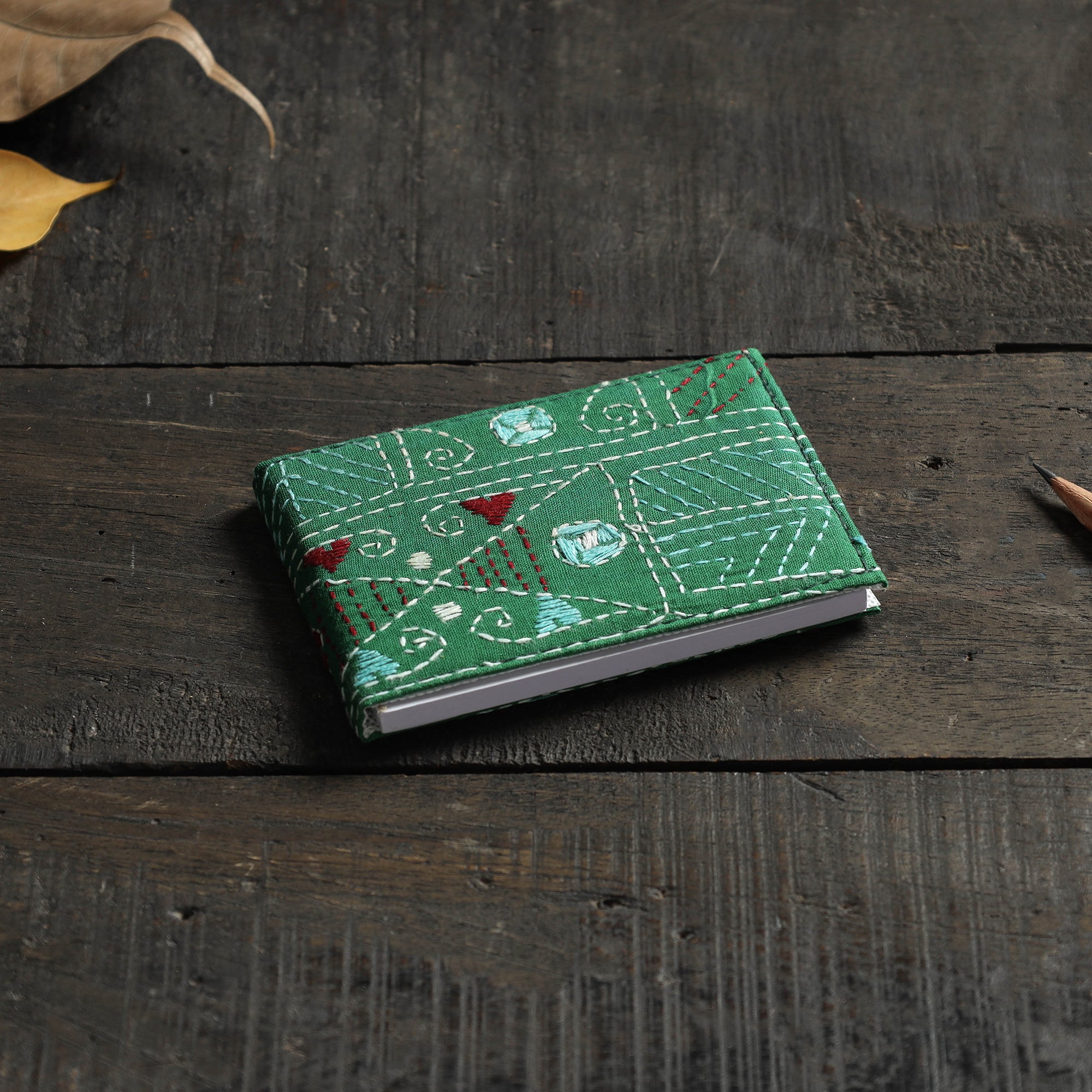 ASALKAAR Bengal Kantha Work Handcrafted Notepad (4 x 3 in)